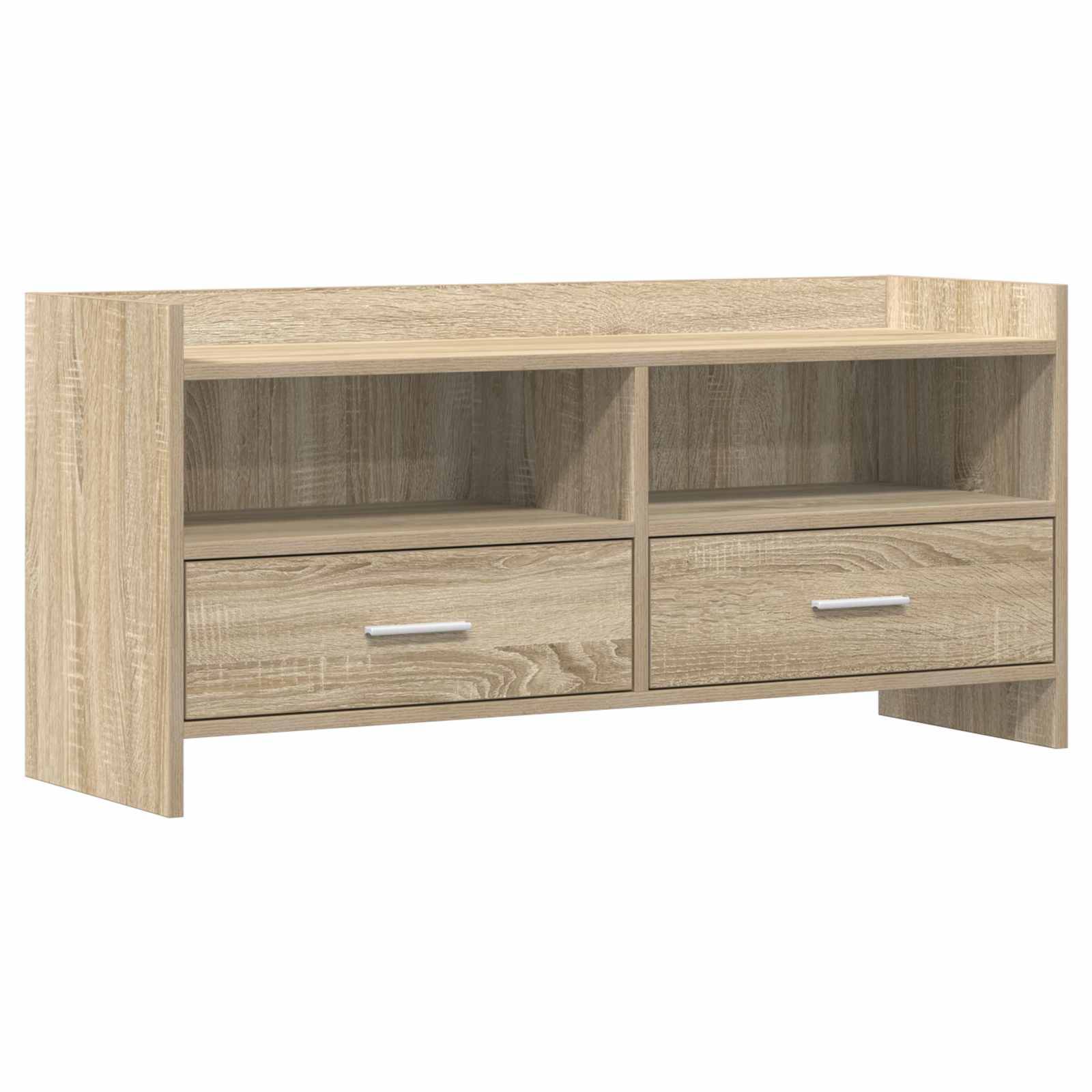 vidaXL TV-Schränk 100 x 33 x 47 cm Sonoma-Eiche Holzwerkstoff