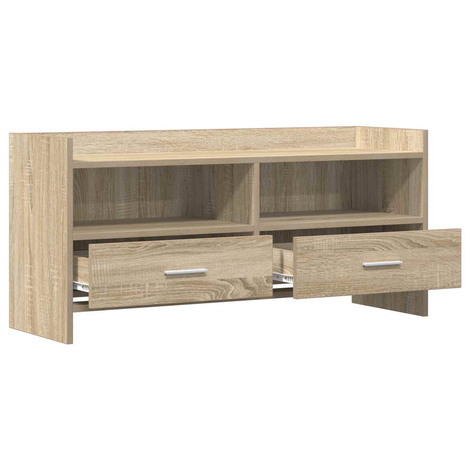 vidaXL TV-Schränk 100 x 33 x 47 cm Sonoma-Eiche Holzwerkstoff