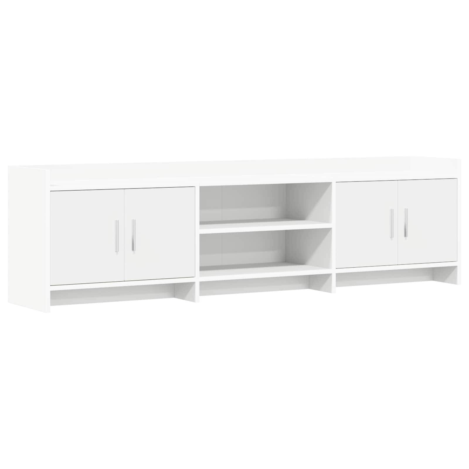 vidaXL TV-Schränk 168 x 33 x 47 cm Weiß Holzwerkstoff