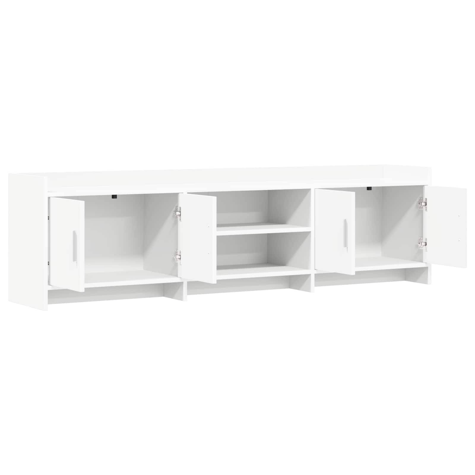 vidaXL TV-Schränk 168 x 33 x 47 cm Weiß Holzwerkstoff