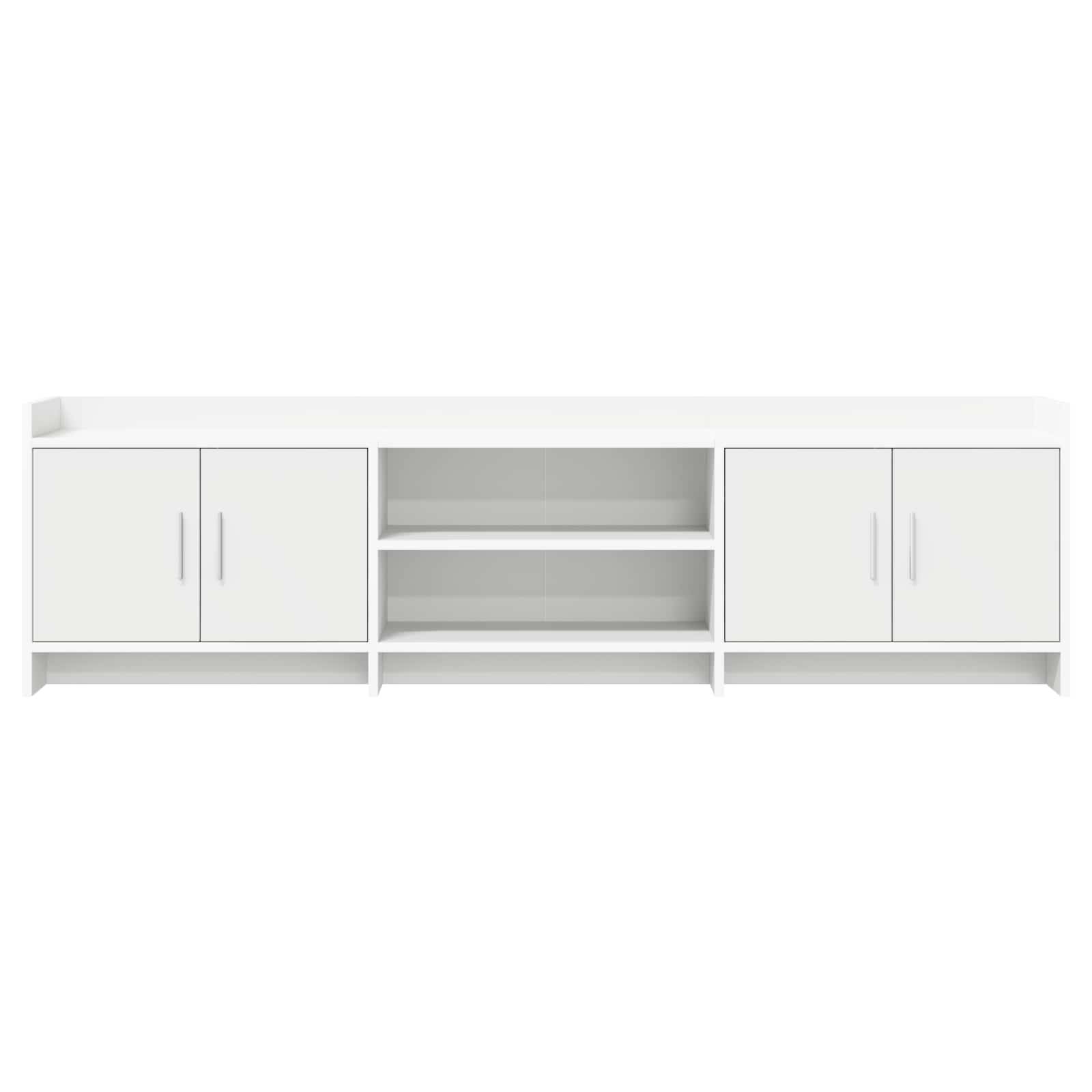 vidaXL TV-Schränk 168 x 33 x 47 cm Weiß Holzwerkstoff