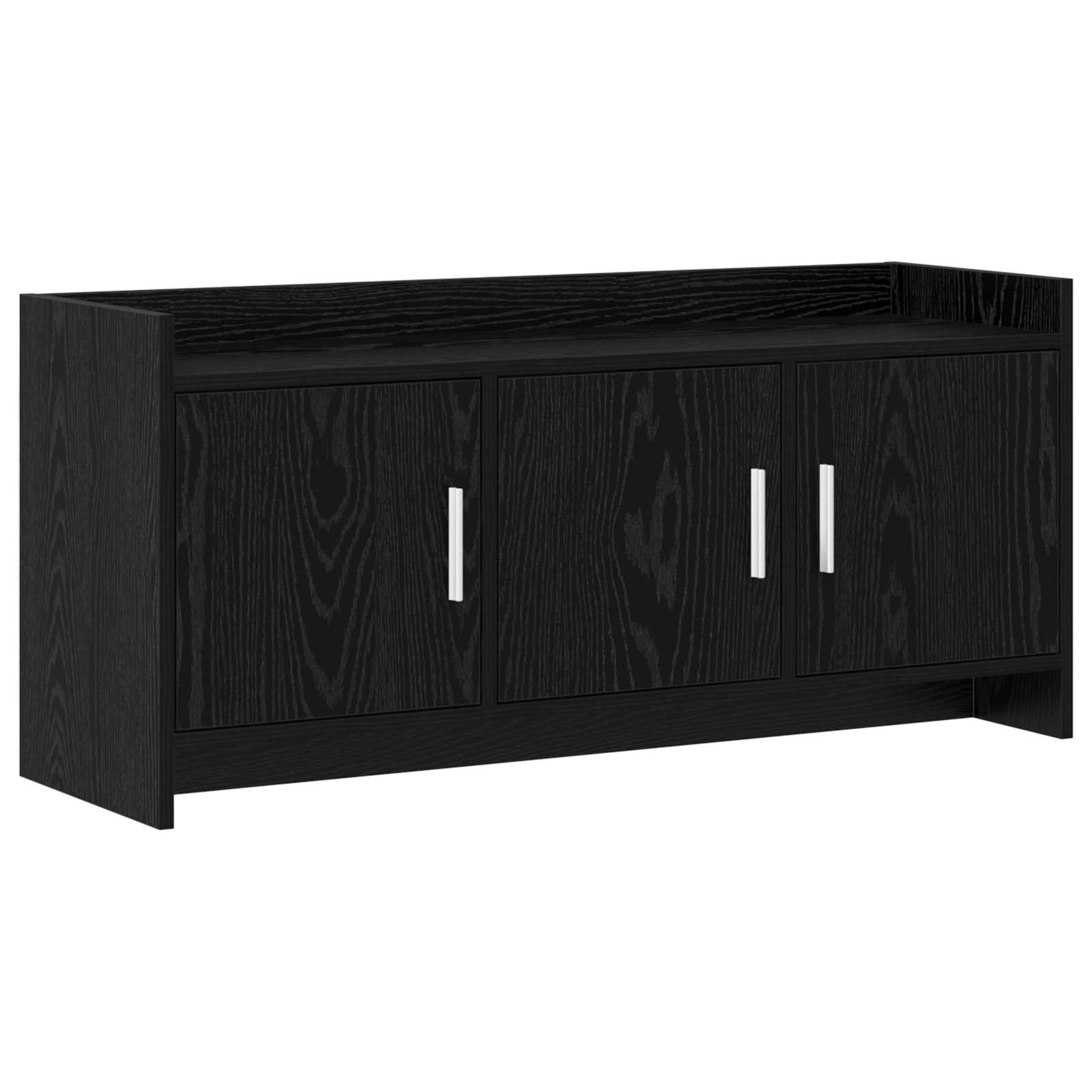 vidaXL TV-Schränk 102 x 33 x 47 cm Schwarze Eiche Holzwerkstoff