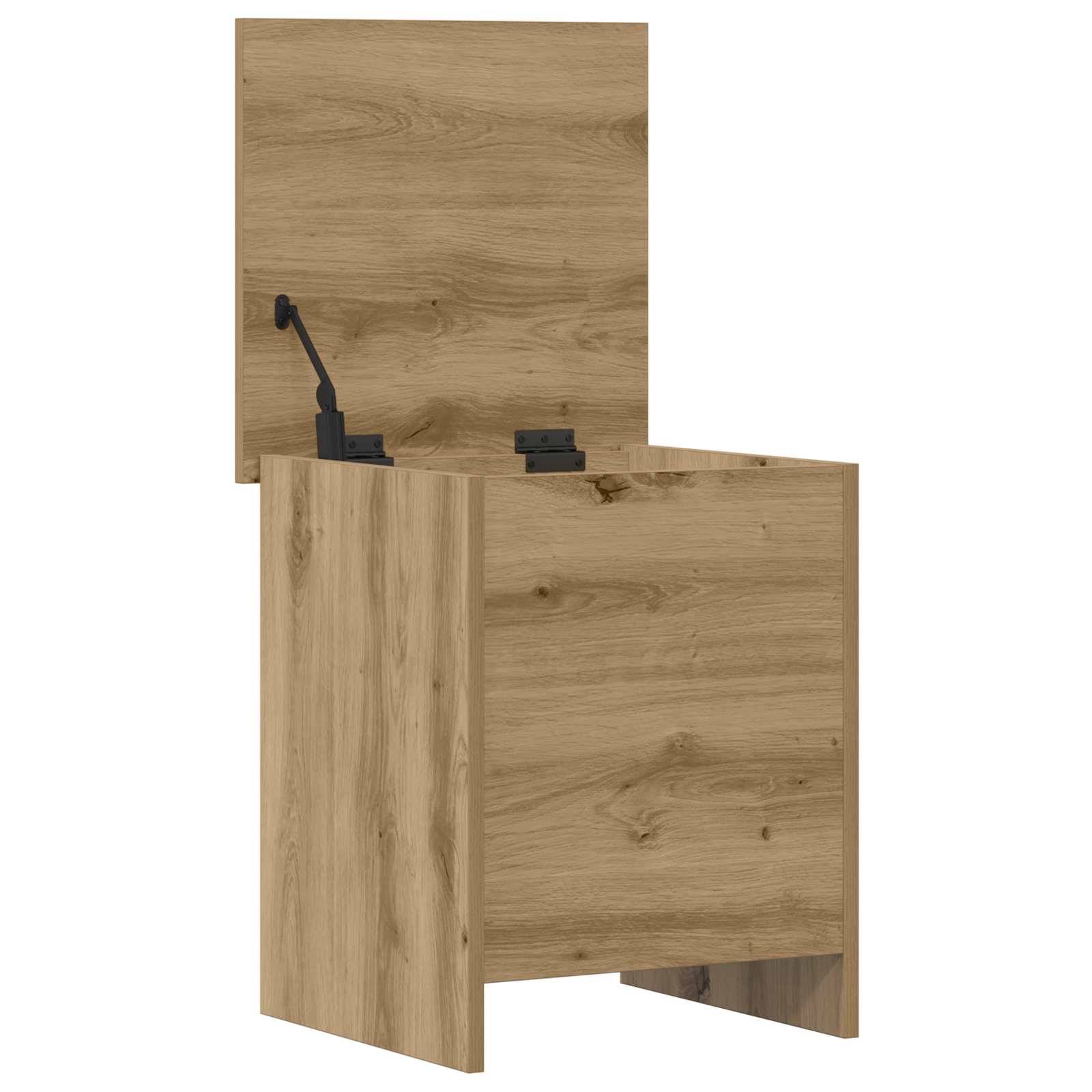 vidaXL Aufbewahrungstruhe Artisan-Eiche 40 x 40 x 50 cm Holzwerkstoff