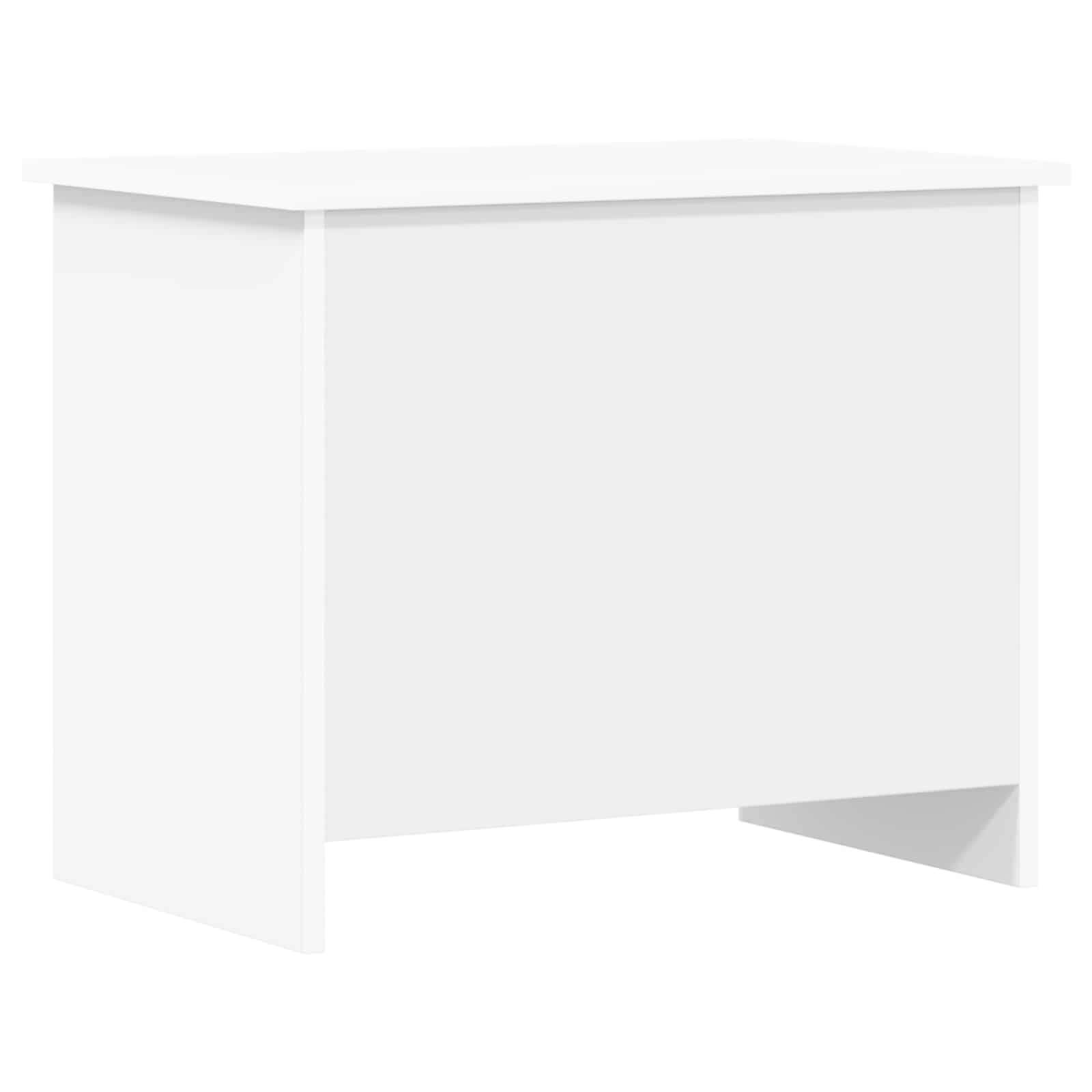 vidaXL Aufbewahrungstruhe Weiß 60 x 40 x 50 cm Holzwerkstoff
