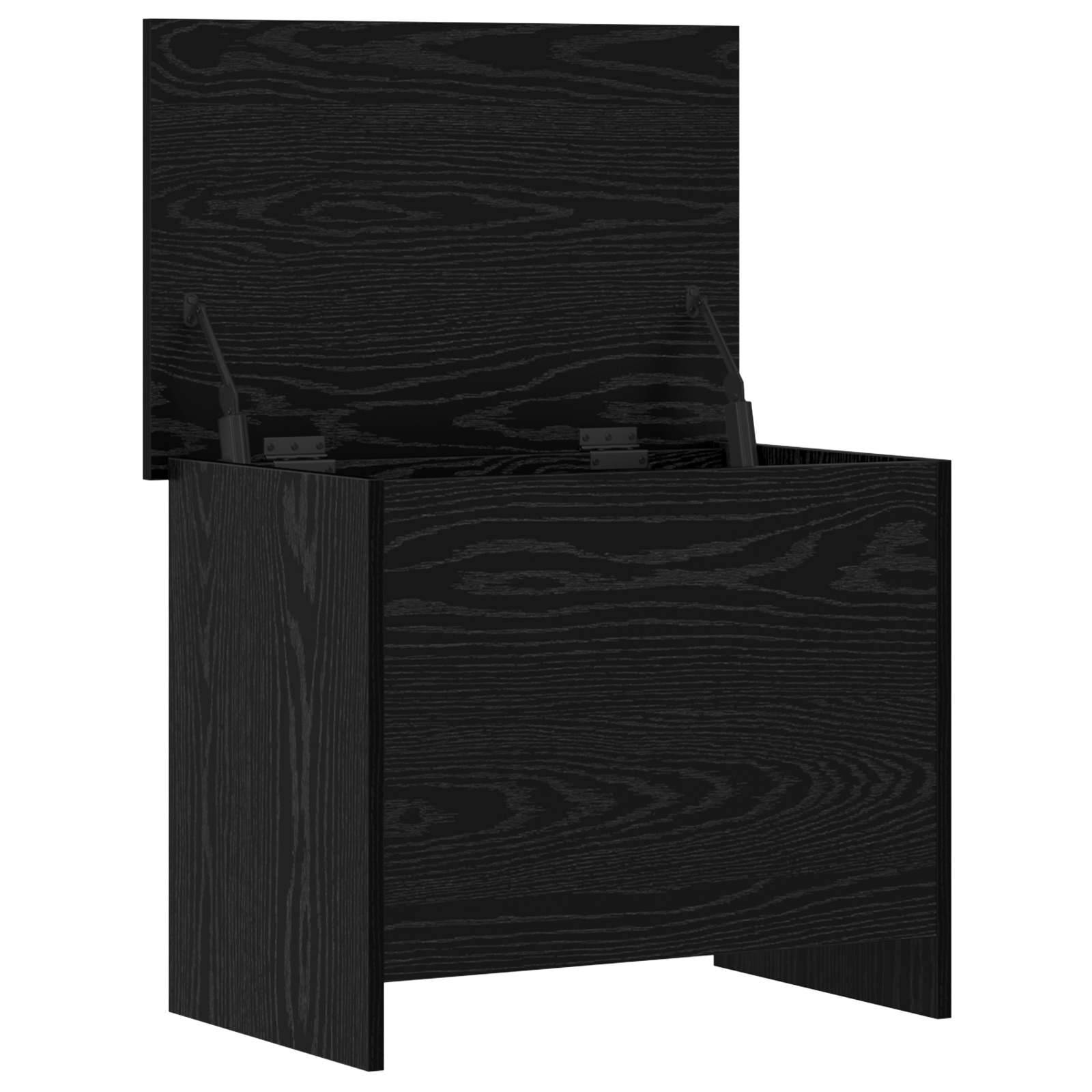 vidaXL Aufbewahrungstruhe Schwarze Eiche 60 x 40 x 50 cm Holzwerkstoff