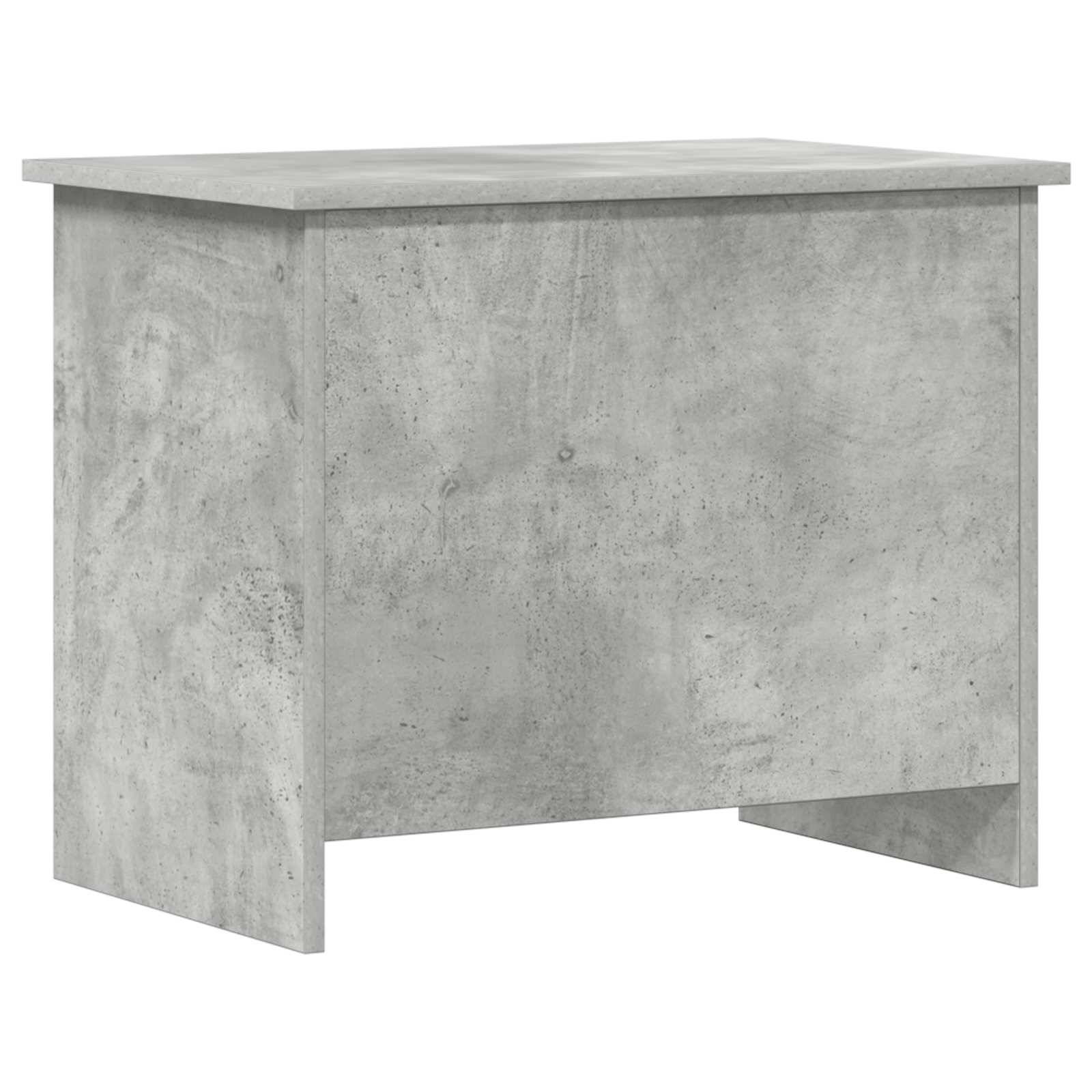 vidaXL Aufbewahrungstruhe Betongrau 60 x 40 x 50 cm Holzwerkstoff
