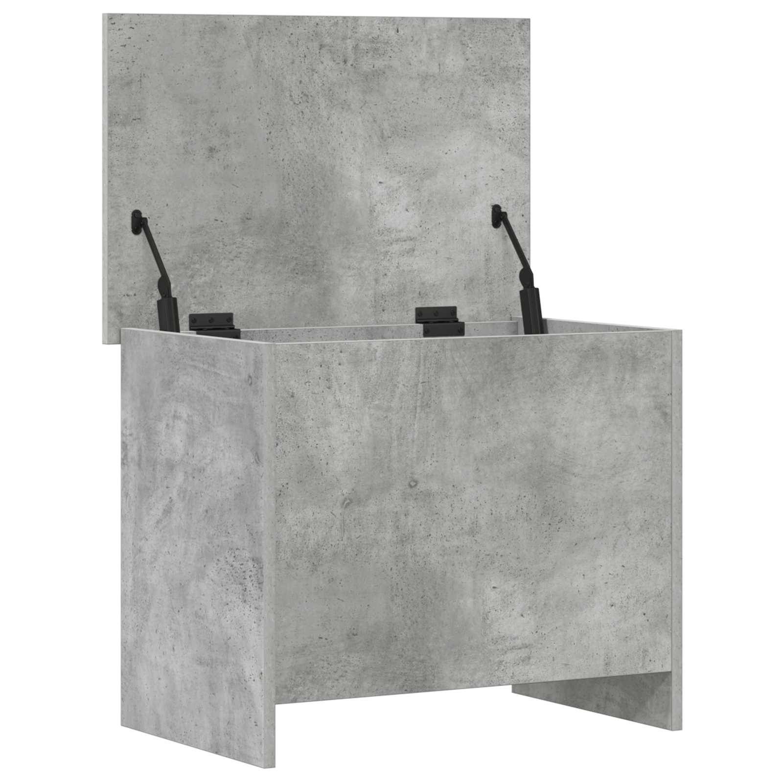 vidaXL Aufbewahrungstruhe Betongrau 60 x 40 x 50 cm Holzwerkstoff