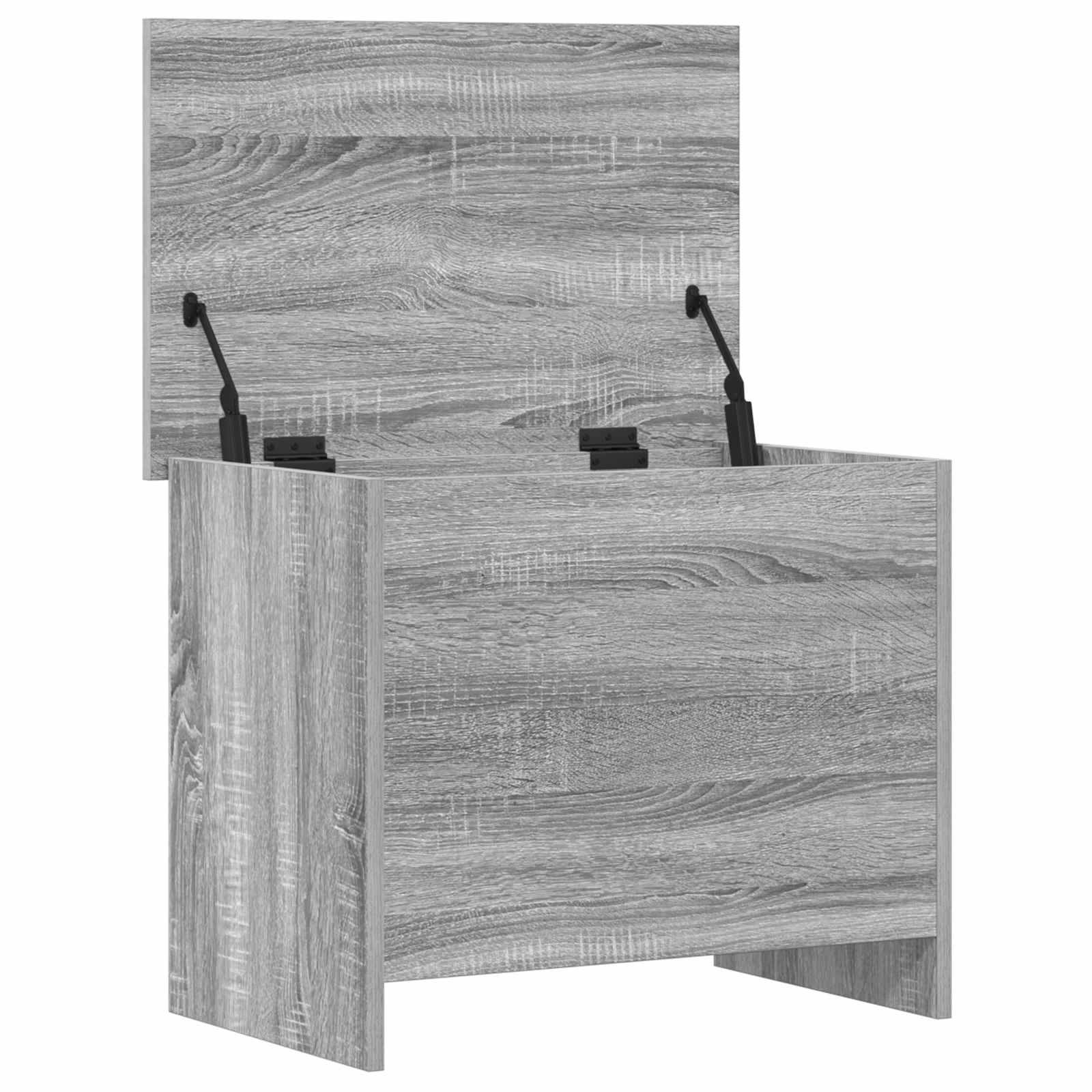 vidaXL Aufbewahrungstruhe Grau Sonoma 60 x 40 x 50 cm Holzwerkstoff