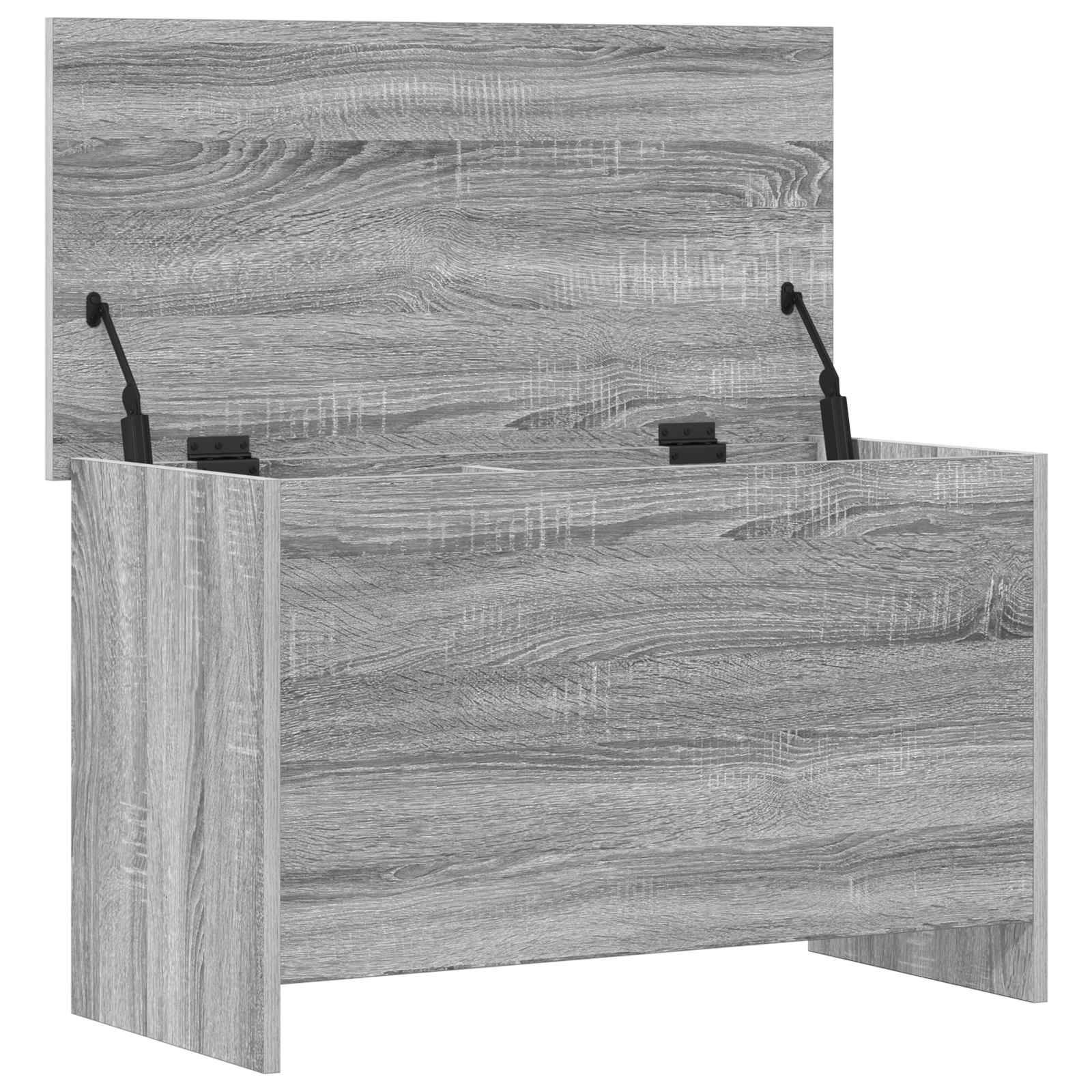 vidaXL Aufbewahrungstruhe Grau Sonoma 80 x 40 x 50 cm Holzwerkstoff