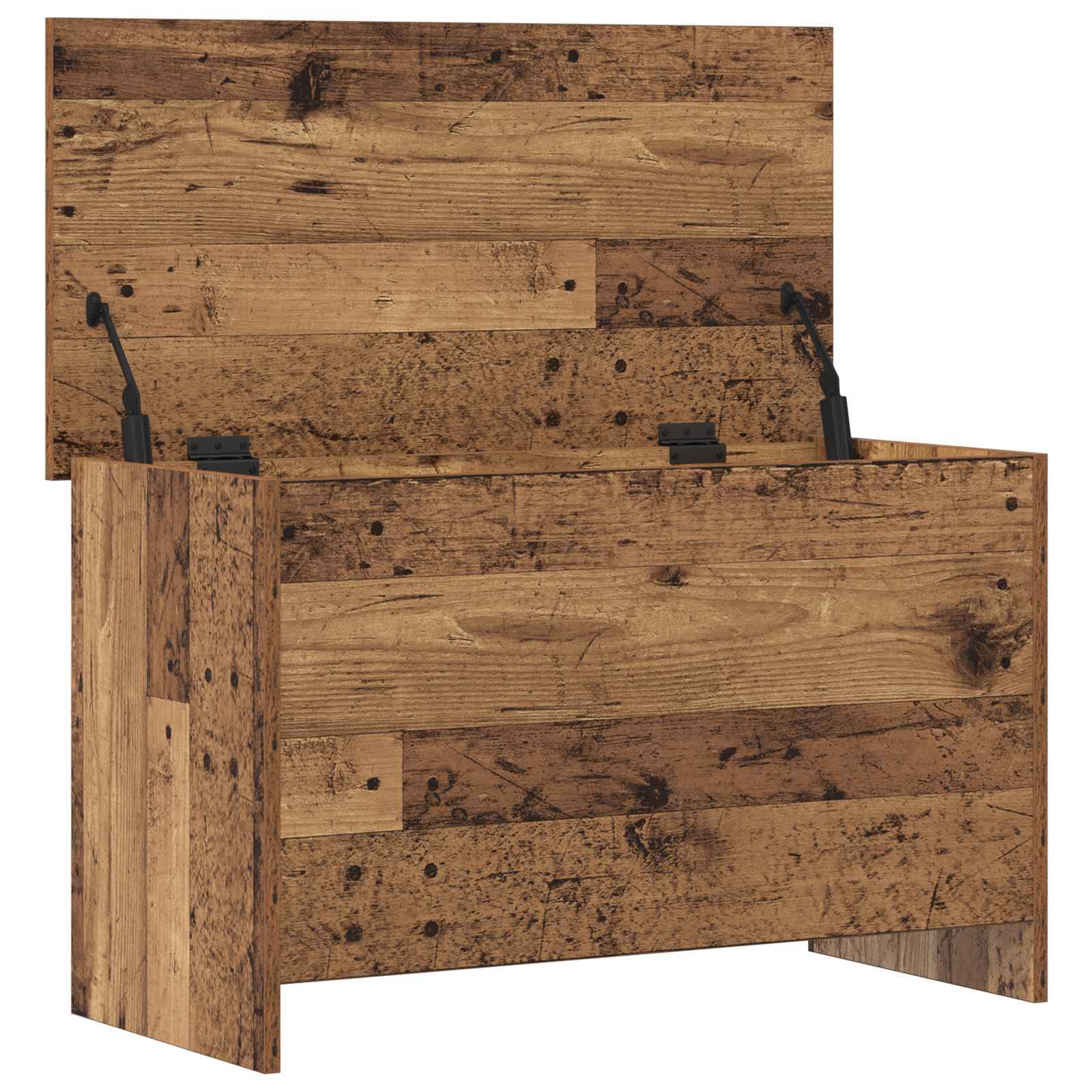 vidaXL Aufbewahrungstruhe Altholz 80 x 40 x 50 cm Holzwerkstoff