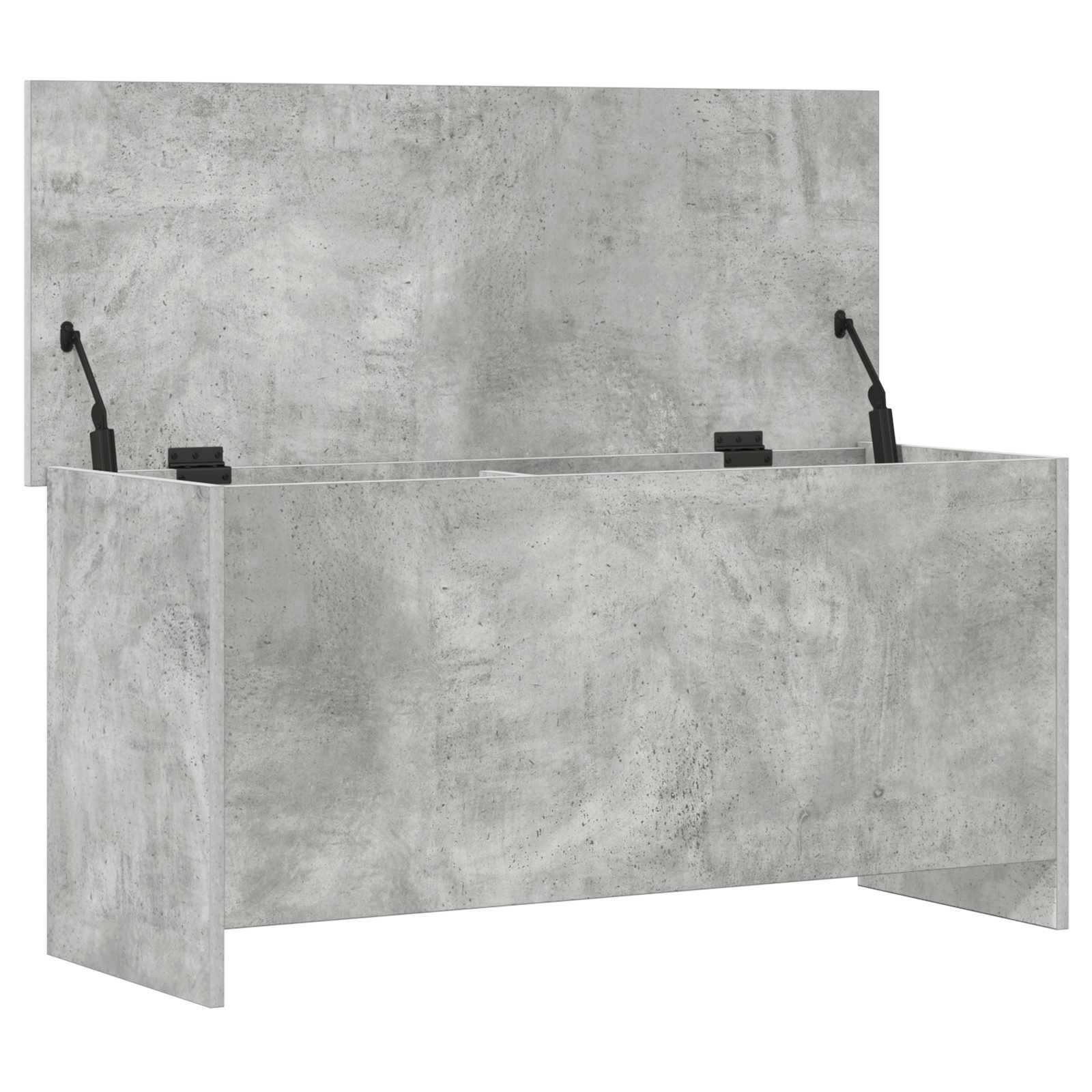 vidaXL Aufbewahrungstruhe Betongrau 100 x 40 x 50 cm Holzwerkstoff
