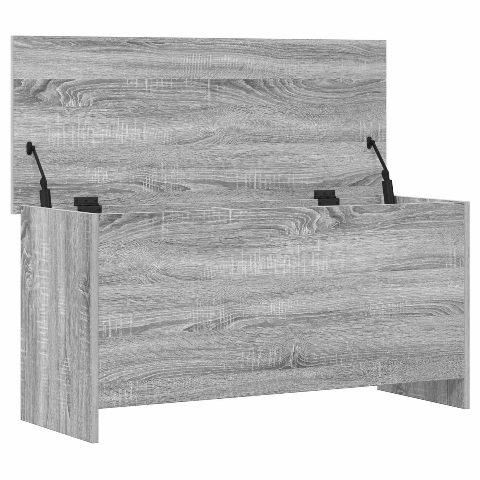 vidaXL Aufbewahrungstruhe Grau Sonoma 100 x 40 x 50 cm Holzwerkstoff