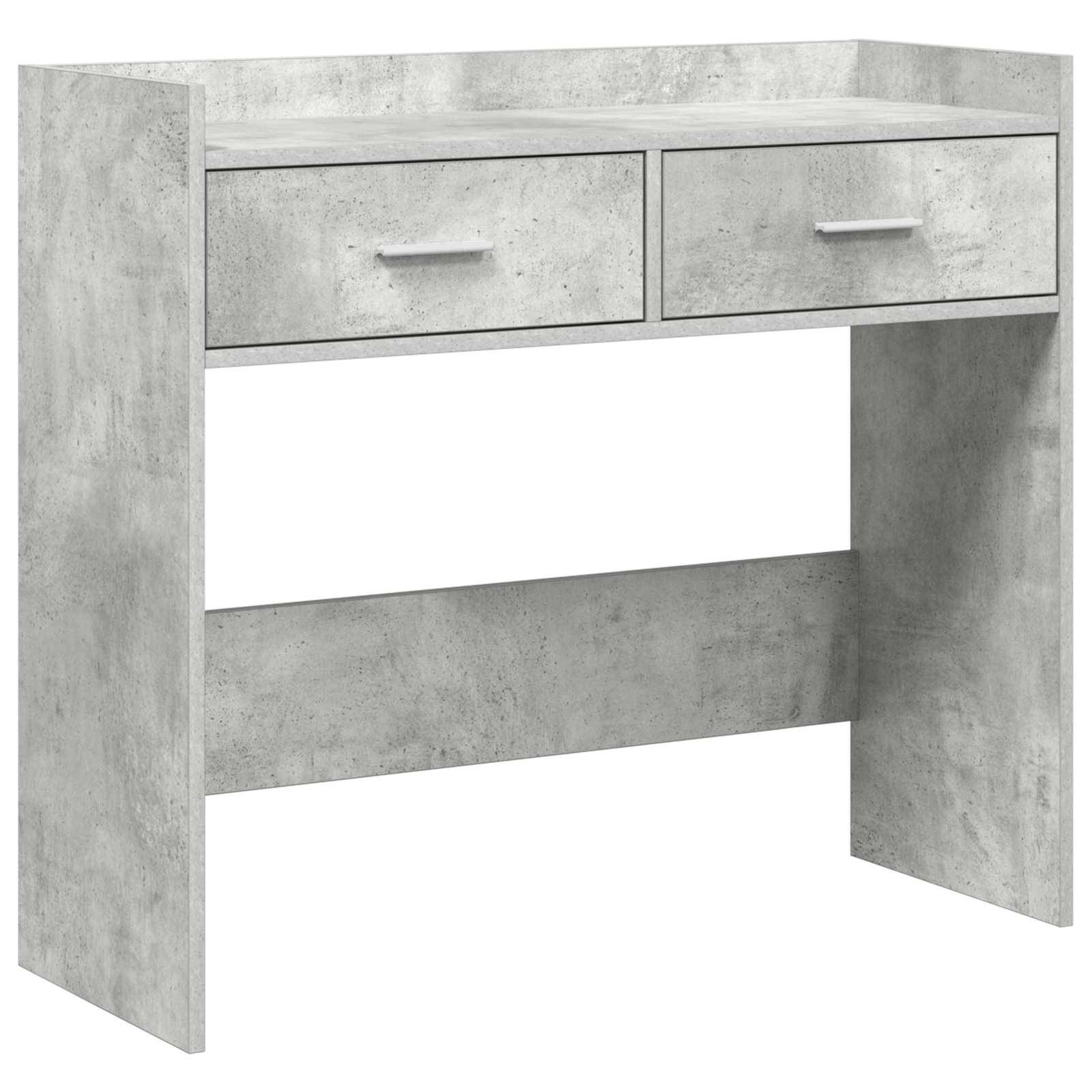 vidaXL Konsolentisch Betongrau 90 x 35 x 80 cm Holzwerkstoff