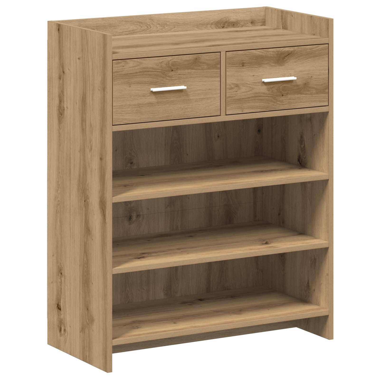 vidaXL Schuhschrank Artisan-Eiche 73,5 x 36 x 92 cm Holzwerkstoff