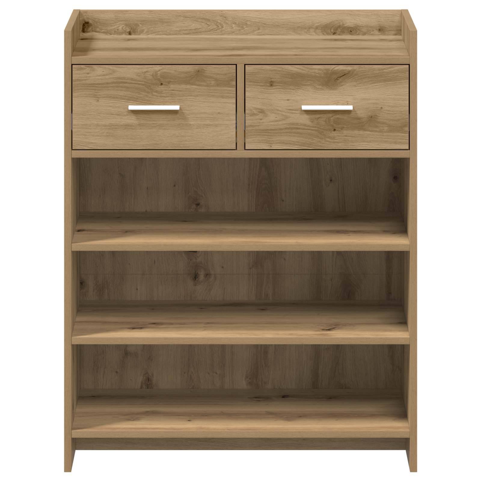 vidaXL Schuhschrank Artisan-Eiche 73,5 x 36 x 92 cm Holzwerkstoff