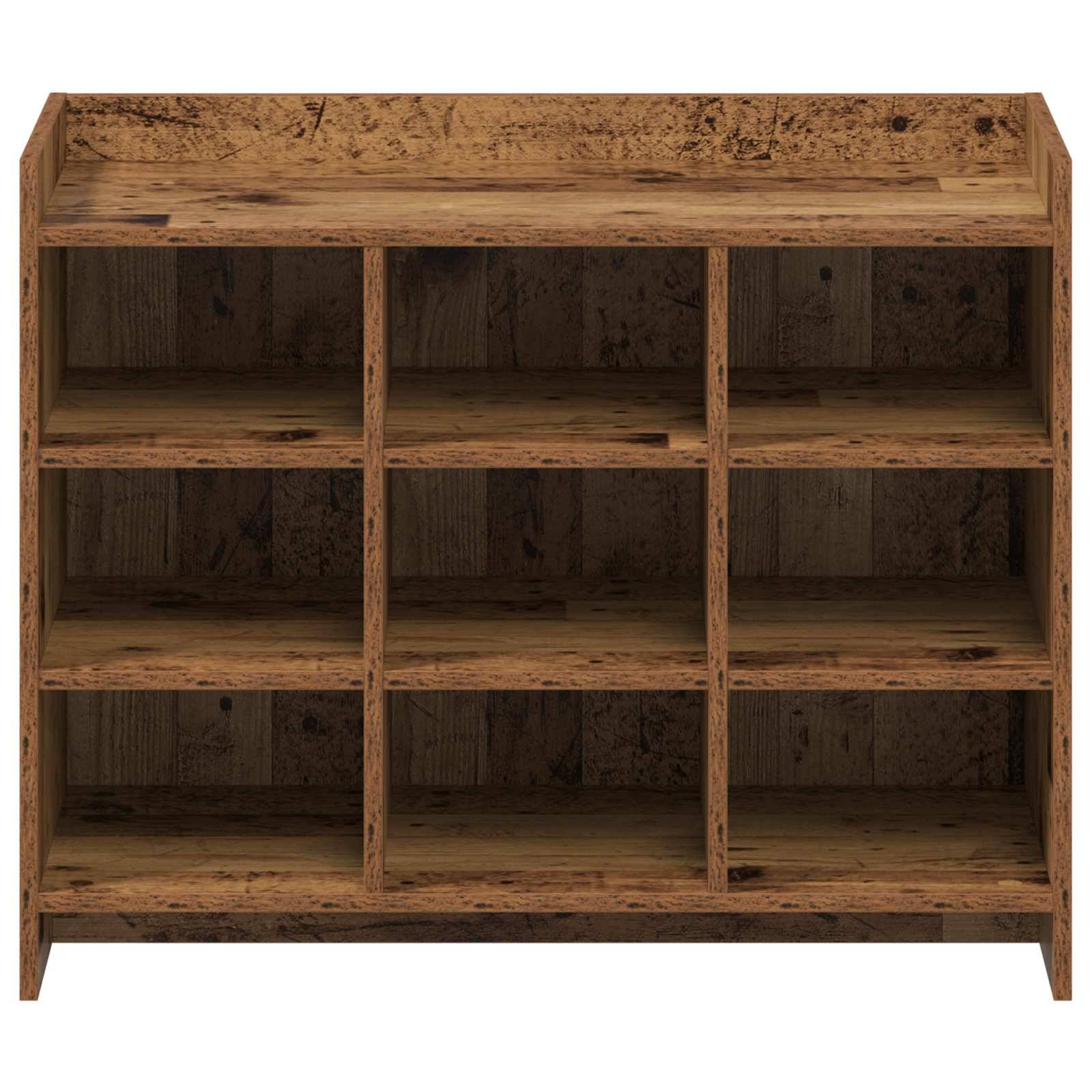 vidaXL Schuhschrank Altholz 85 x 39,5 x 70 cm Holzwerkstoff
