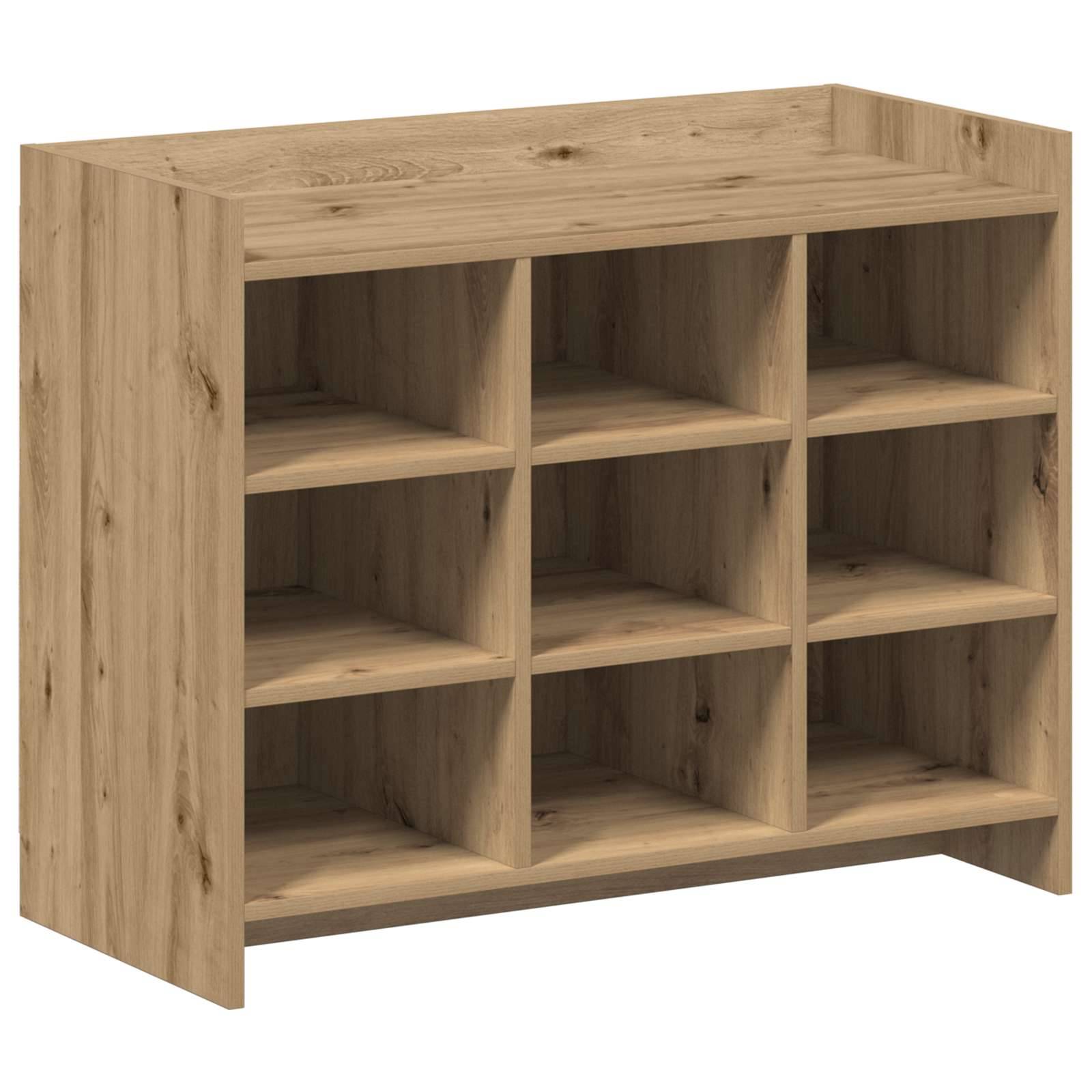 vidaXL Schuhschrank Artisan-Eiche 85 x 39,5 x 70 cm Holzwerkstoff
