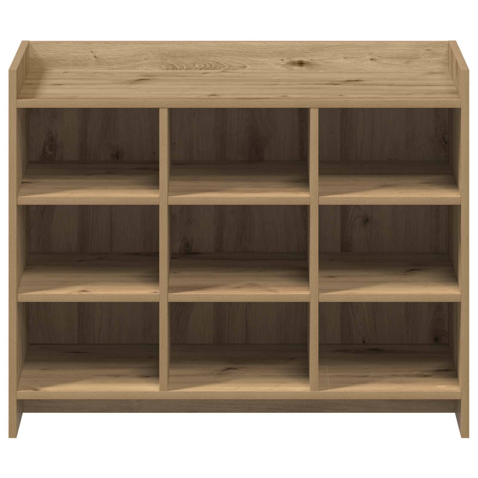 vidaXL Schuhschrank Artisan-Eiche 85 x 39,5 x 70 cm Holzwerkstoff