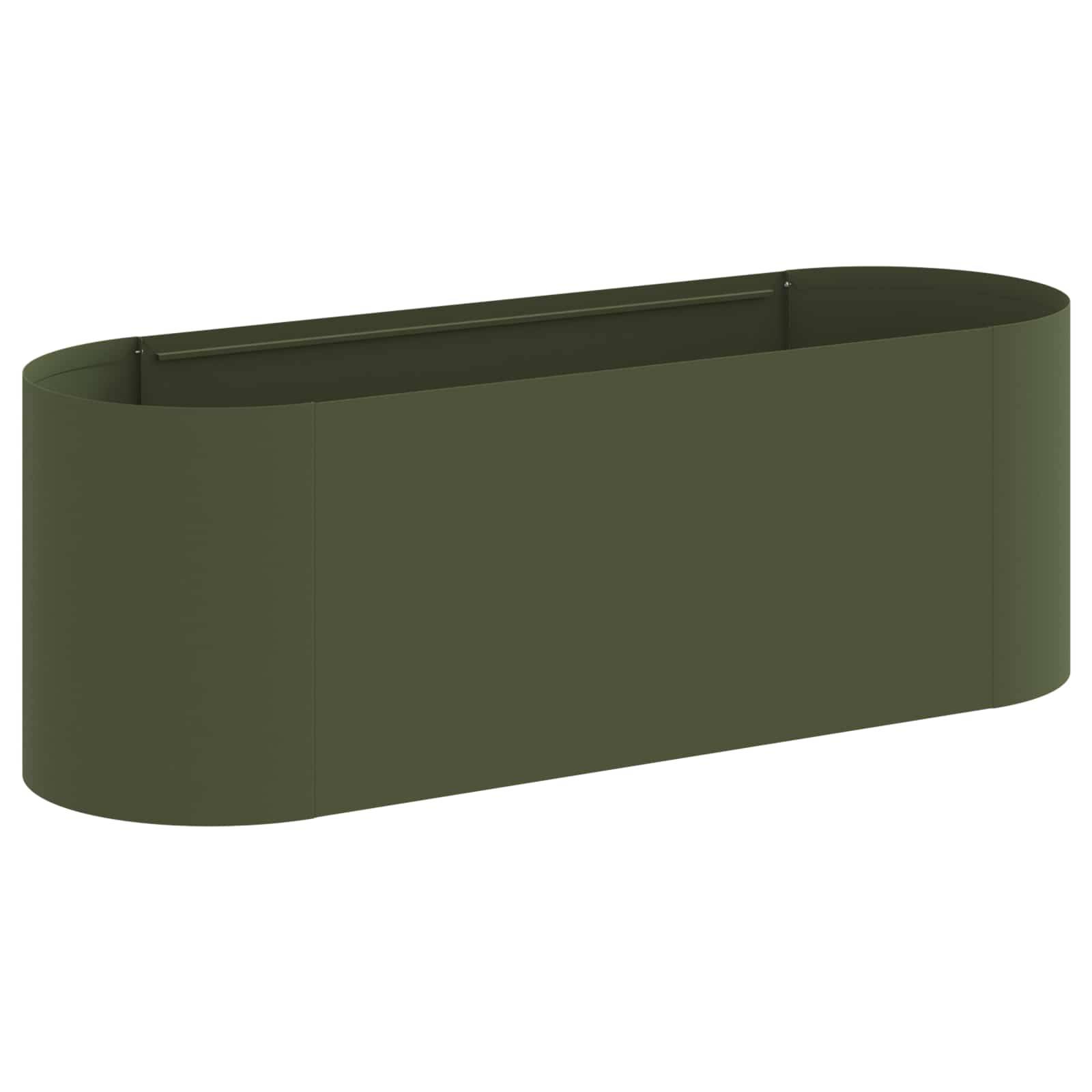 vidaXL Hochbeet im Garten Olive Grün 120 x 40 x 40 cm
