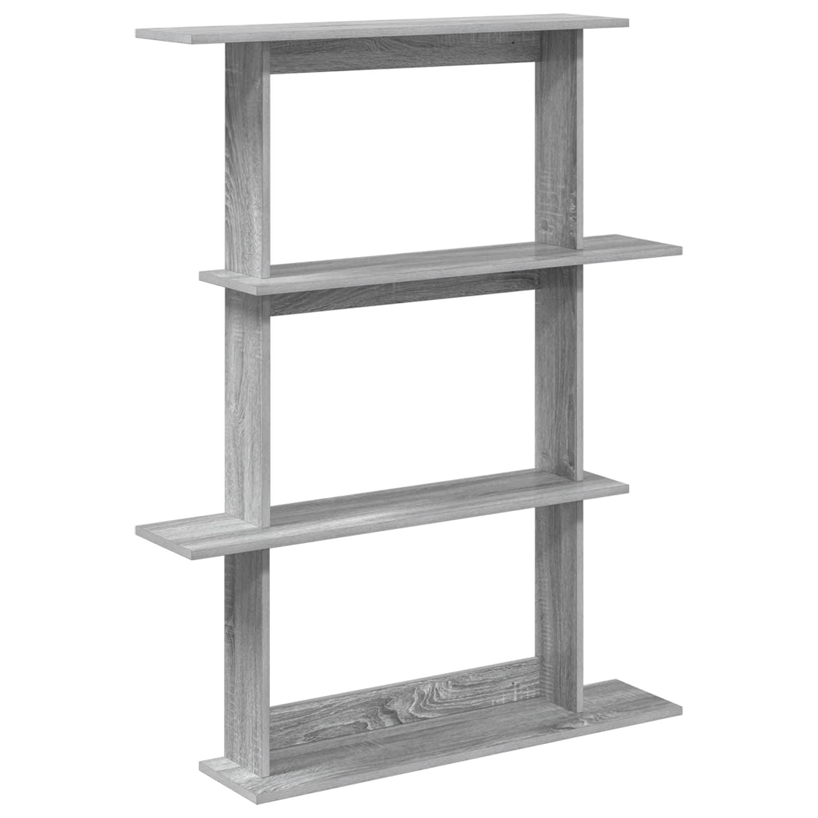 vidaXL Wandeinheit Grau 100 x 20 x 126 cm Holzwerkstoff