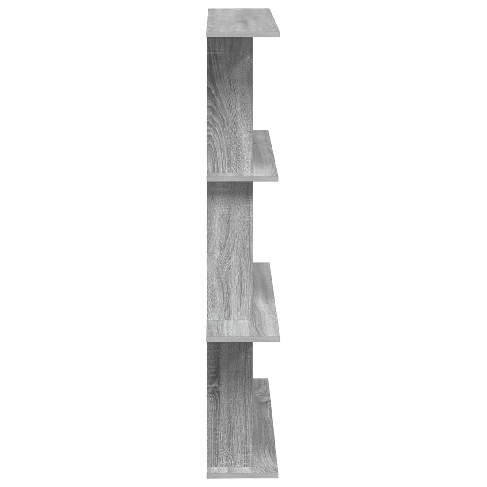 vidaXL Wandeinheit Grau 100 x 20 x 126 cm Holzwerkstoff