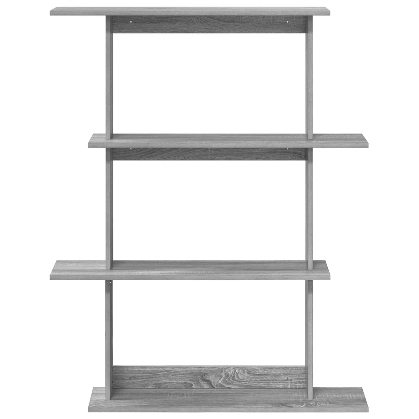 vidaXL Wandeinheit Grau 100 x 20 x 126 cm Holzwerkstoff