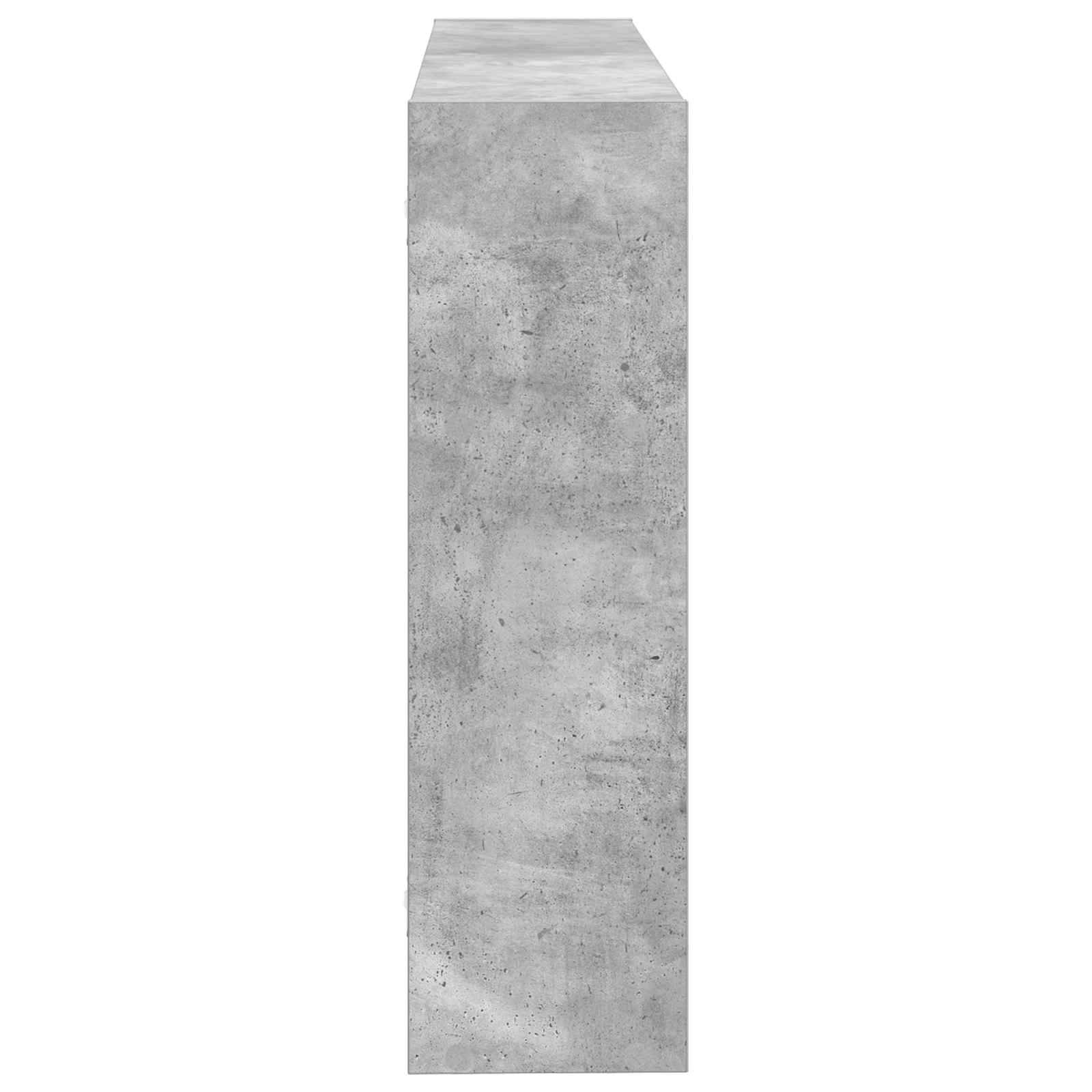 vidaXL Wandregal Wandhalterung Grau 95 x 20 x 69,5 cm Holzwerkstoff