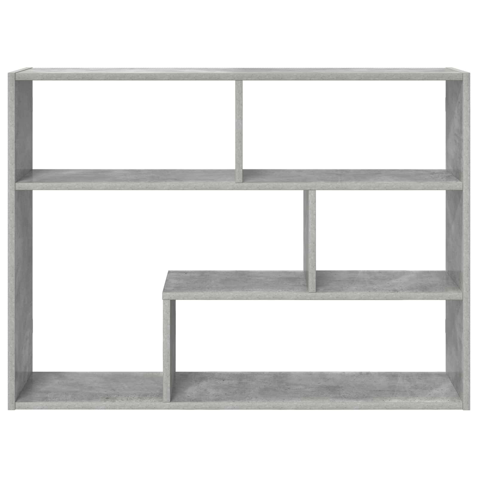 vidaXL Wandregal Wandhalterung Grau 95 x 20 x 69,5 cm Holzwerkstoff