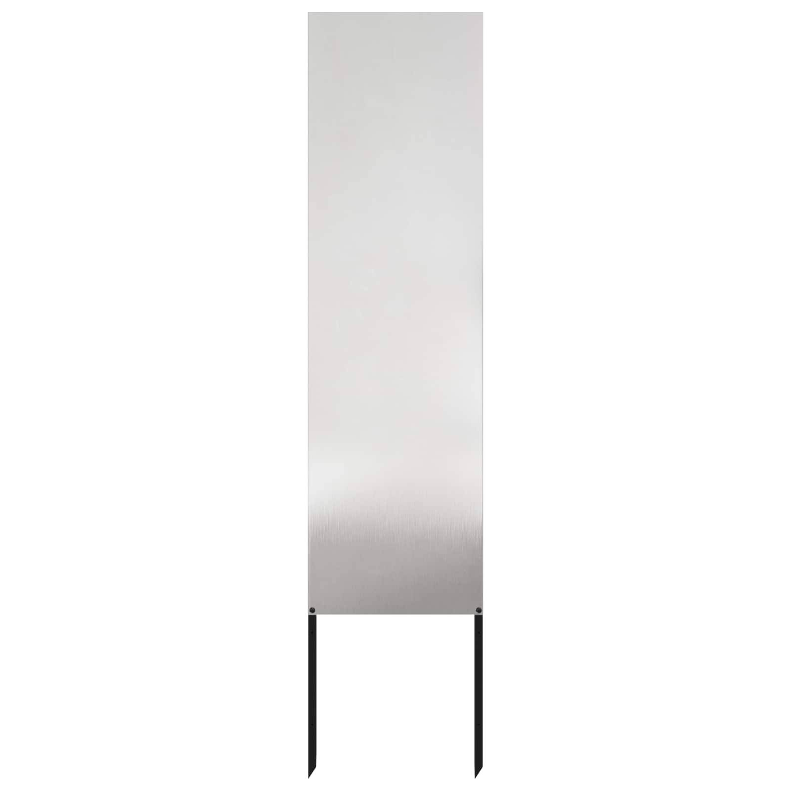 vidaXL Garten Sichtschutz-Leinwand Silber 32 x 140 cm Edelstahl