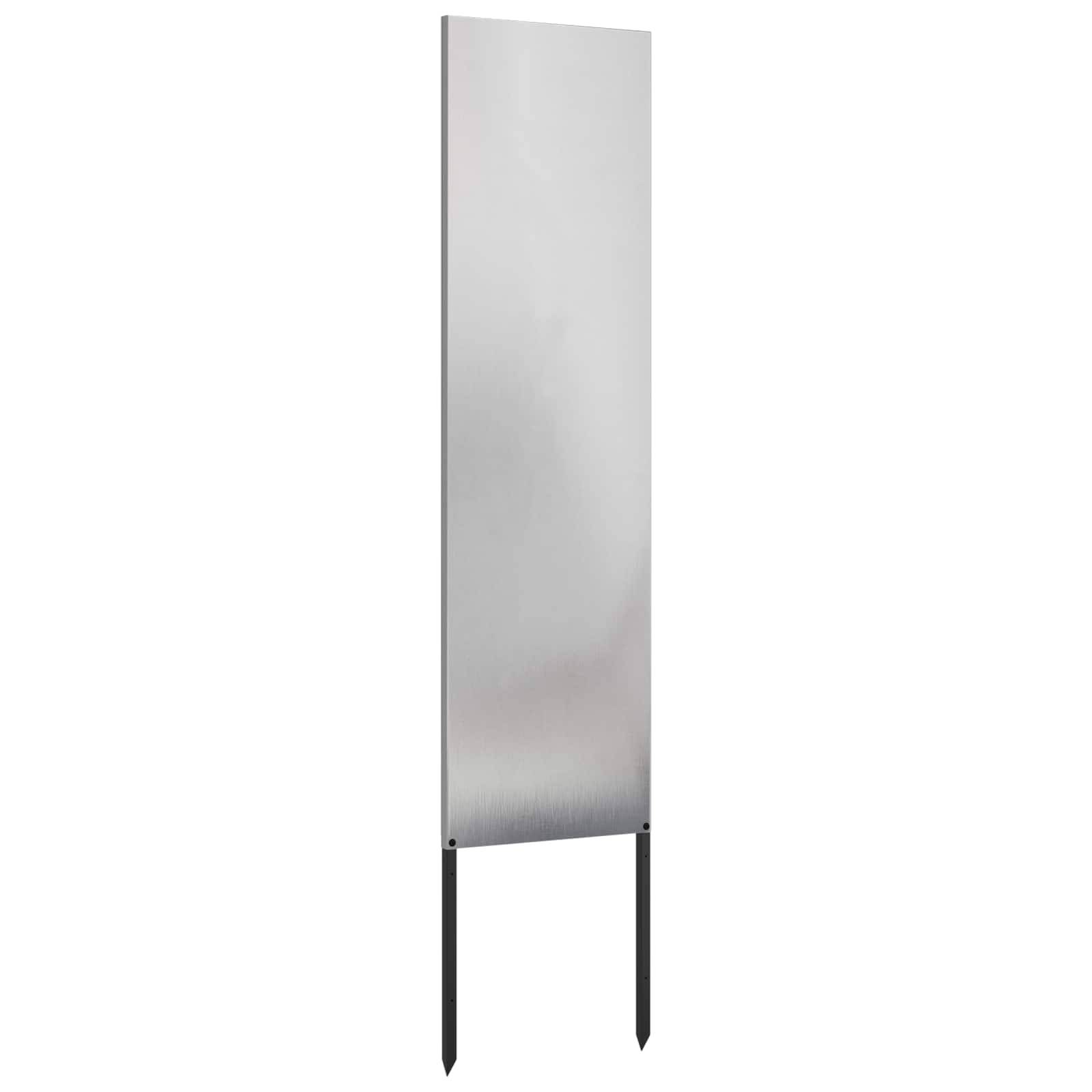 vidaXL Garten Sichtschutz-Leinwand Silber 32 x 140 cm Edelstahl