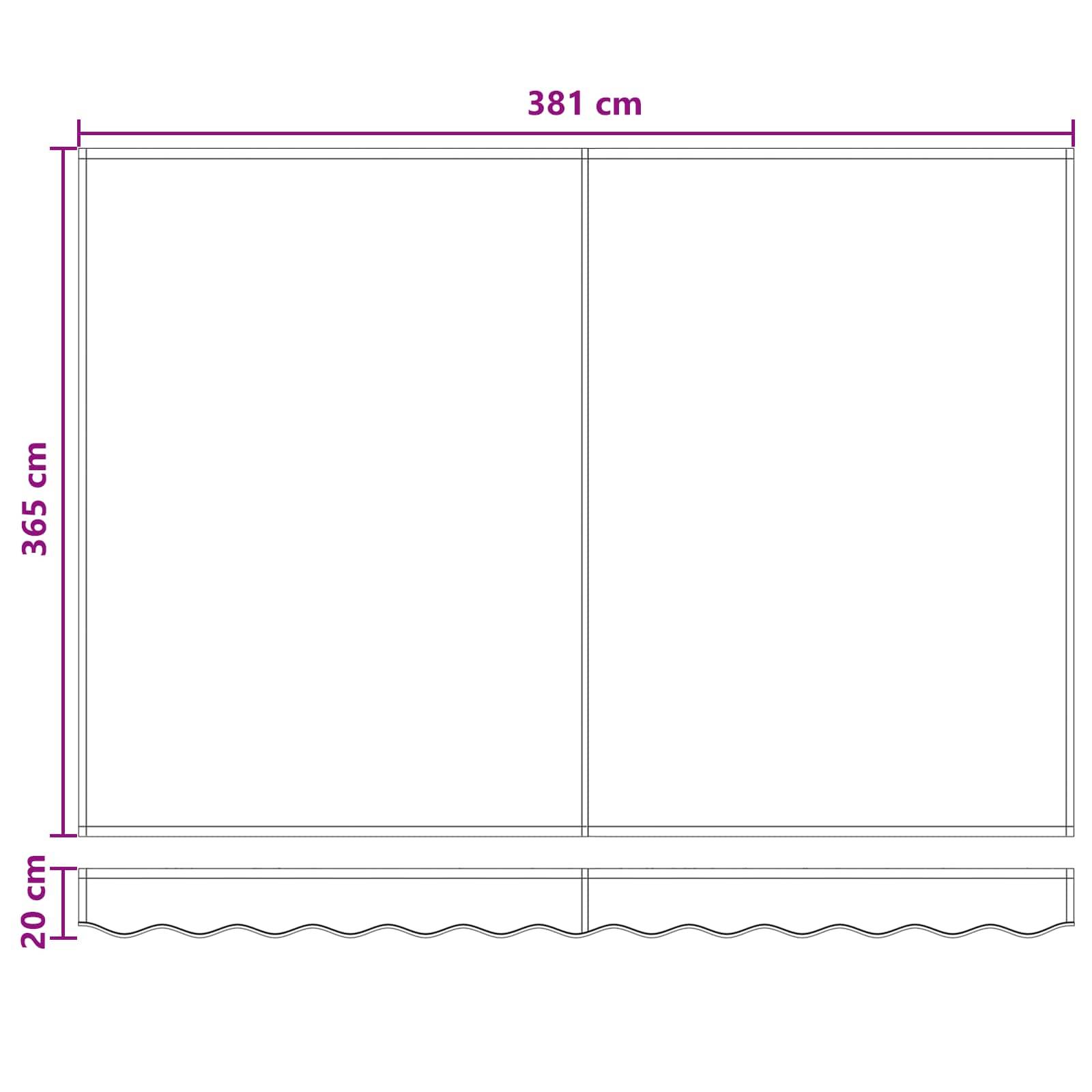 vidaXL Markisenersatzstoff Polyester