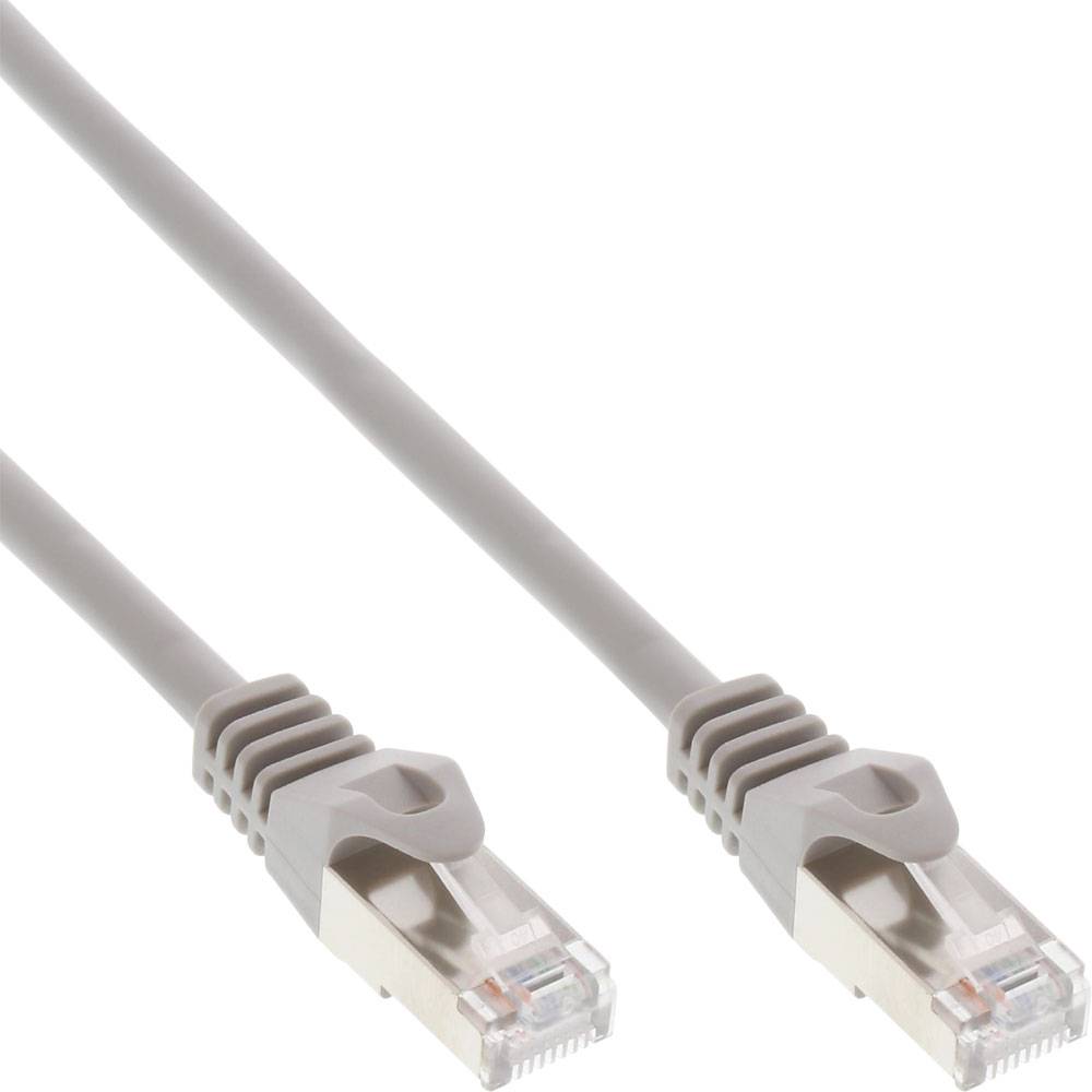 InLine® 71450 Patchkabel, U/UTP, Cat.5e, grau, 0,5m