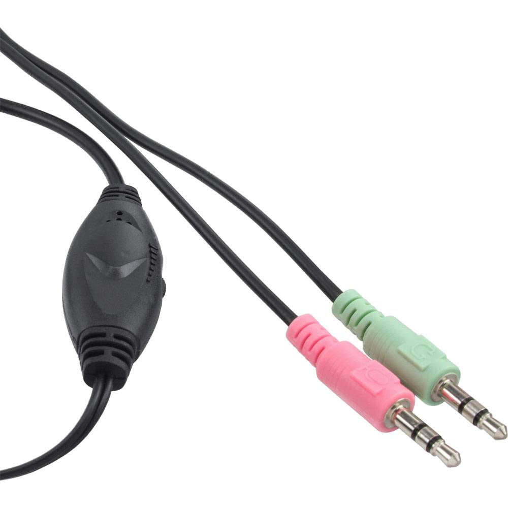 InLine® 55351 InLine® Headset mit Kabelmikrofon, schwarz