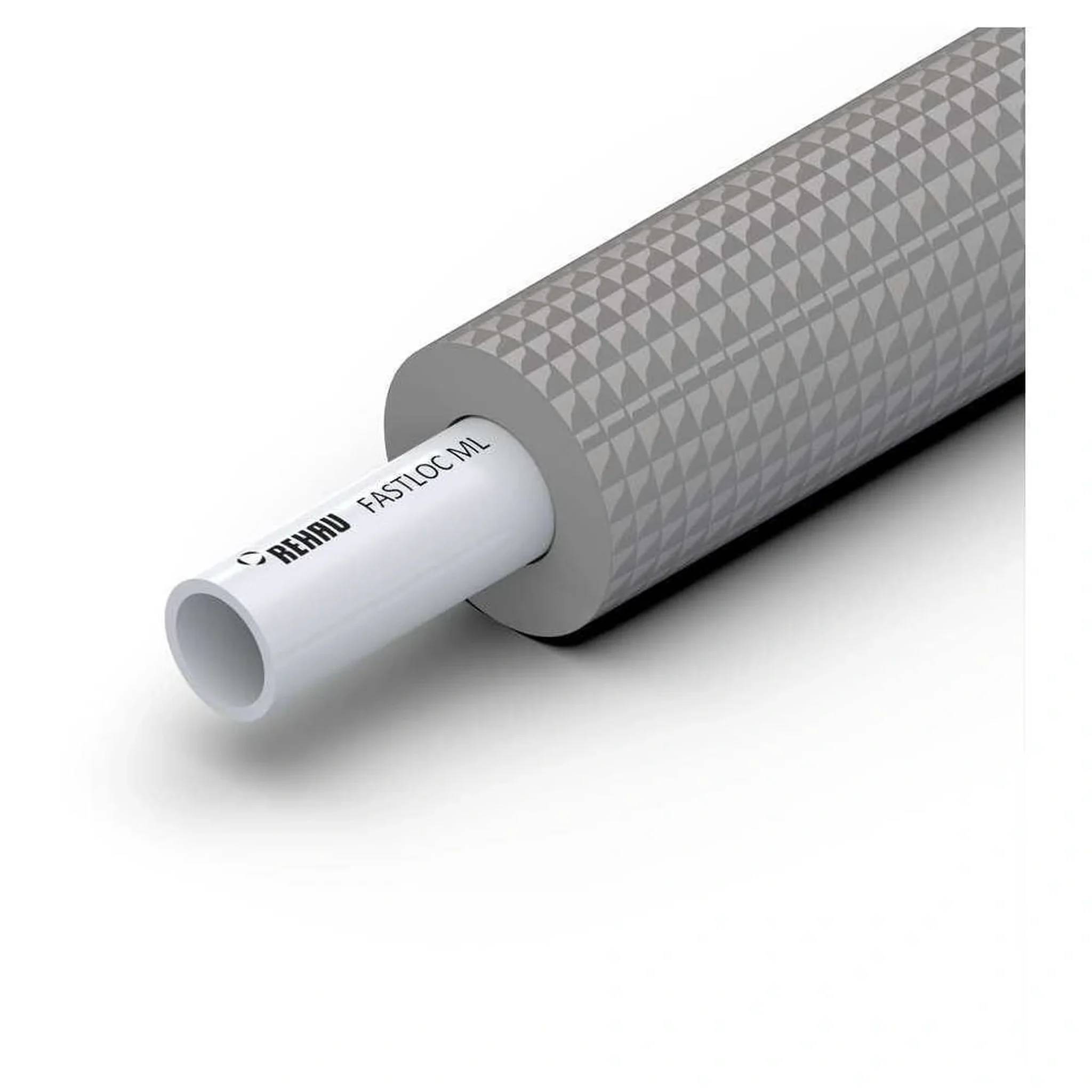 REHAU Universalrohr FASTLOC ML 16x2,0 in runder Dämmung 13mm, Bund mit 25m, 1 Stk.