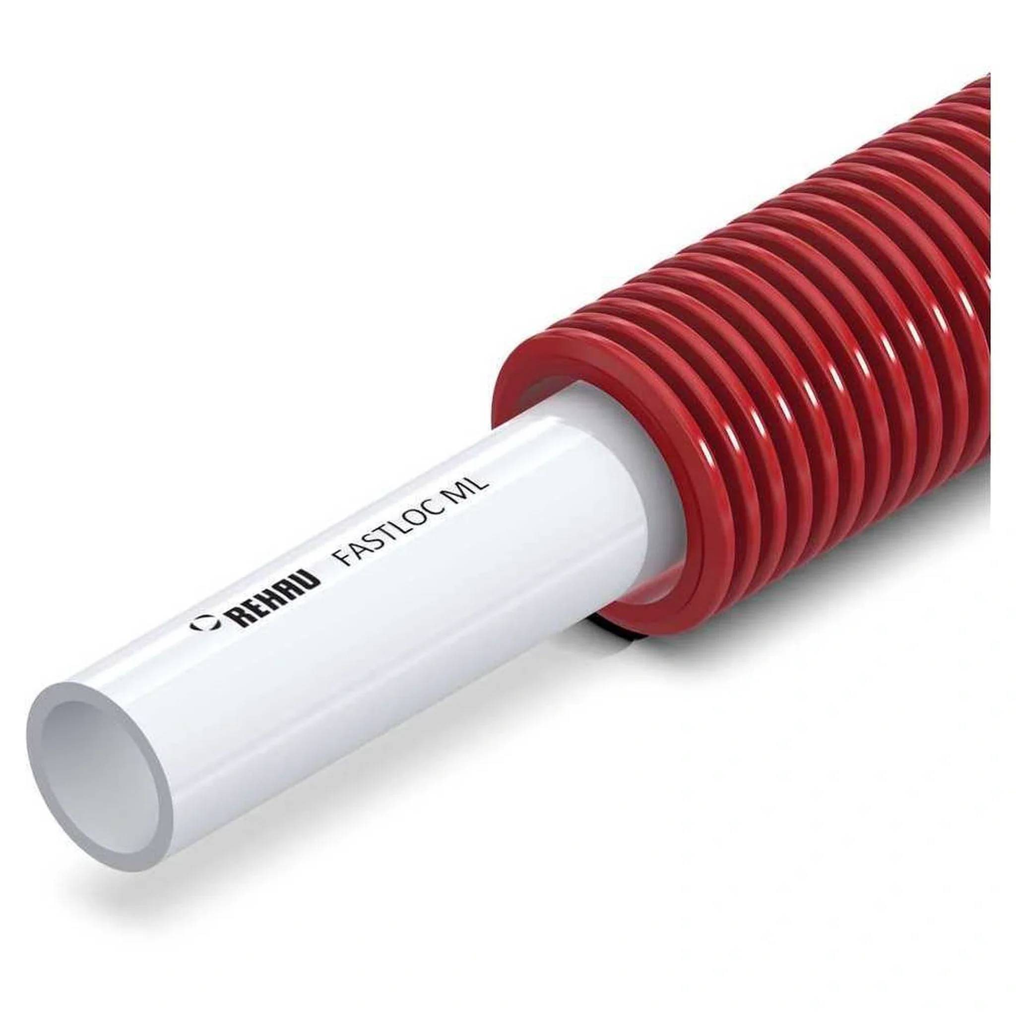 REHAU Universalrohr FASTLOC ML, 20x2, im Schutzrohr rot, Bund mit 50m, 1 Stk.