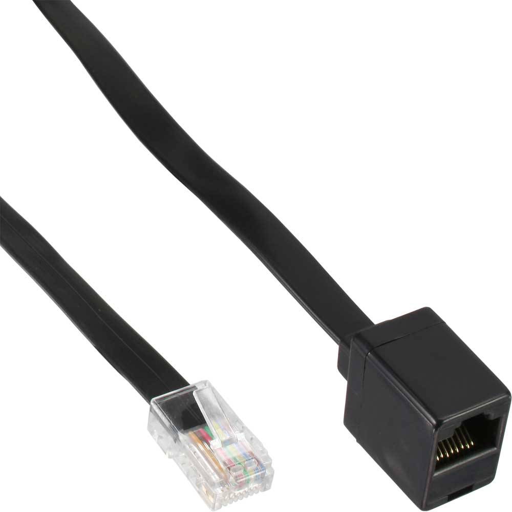 InLine® 68827 ISDN-Verlängerung, RJ45 (8P8C) Stecker / Buchse, 10m