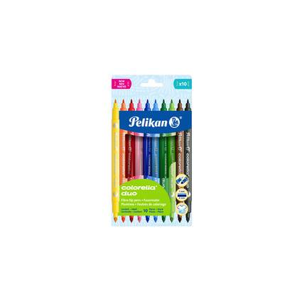 Pelikan Doppel-Fasermaler colorella duo, 10er Kartonetui