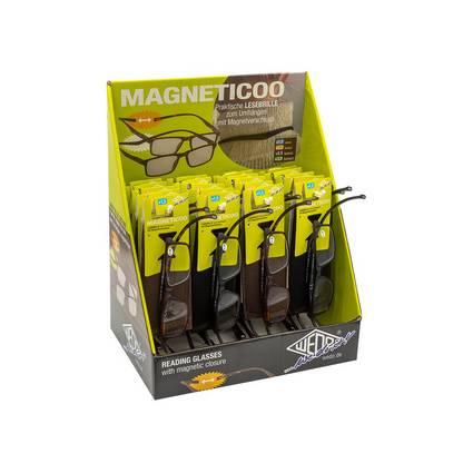 WEDO Lesebrille MAGNETICOO mit Magnetverschluss, Display