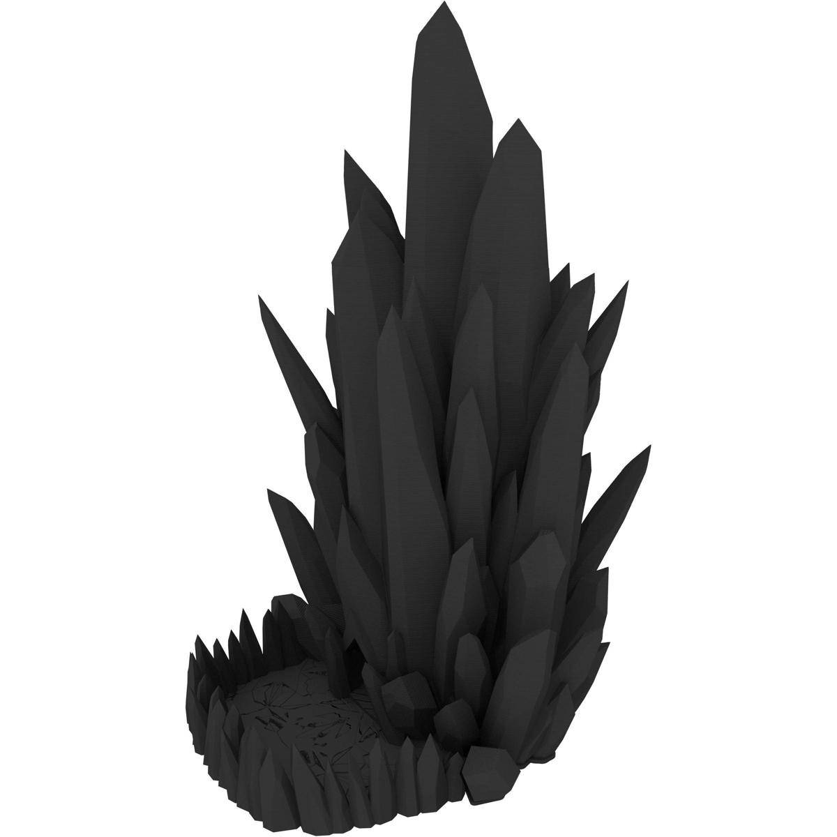 FH5492 - Fates End Dice Tower: Crystal, schwarz