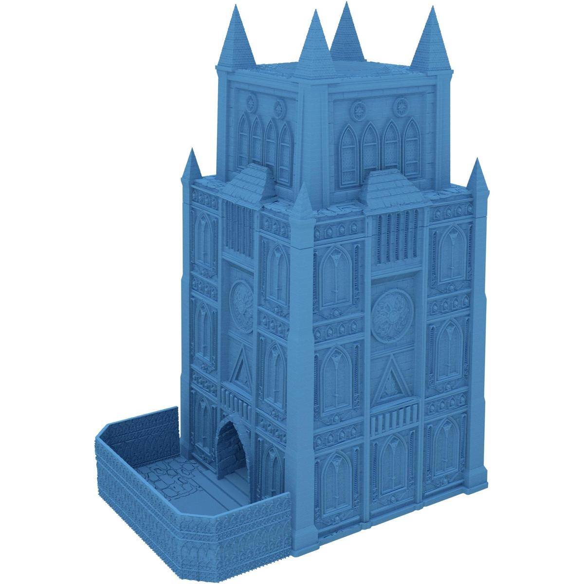 FH5592 - Fates End Dice Tower: Garrison, himmelblau