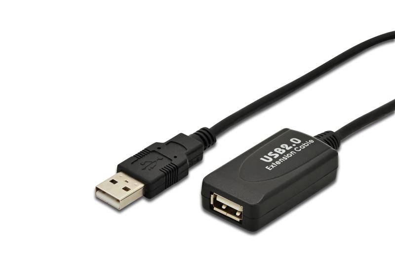 DIGITUS DA-70130-4 DIGITUS USB 2.0 Aktives Verlängerungskabel