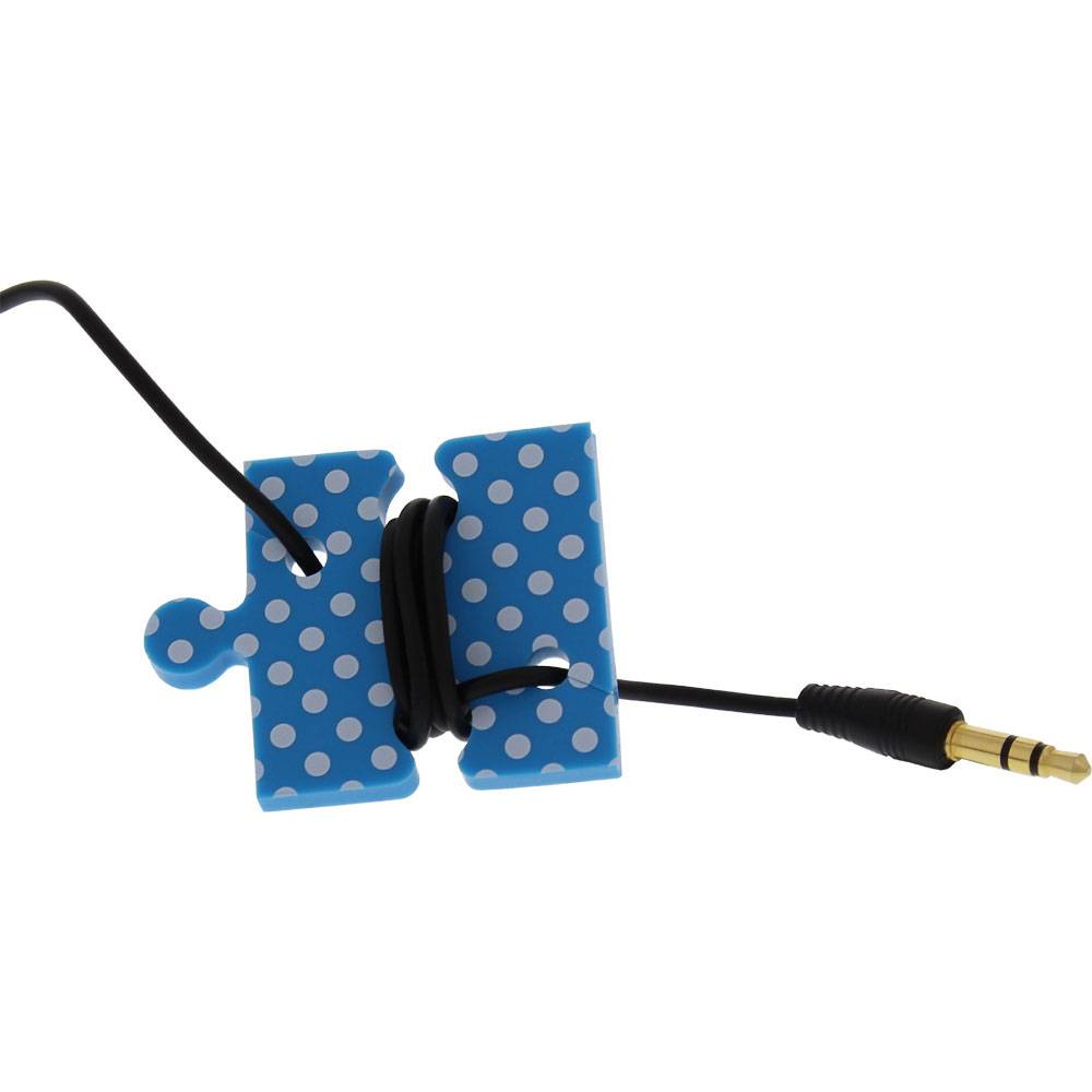 InLine® 55469M InLine® Kabelbinder Puzzle, für Headsetkabel etc., 4er Pack, bunt