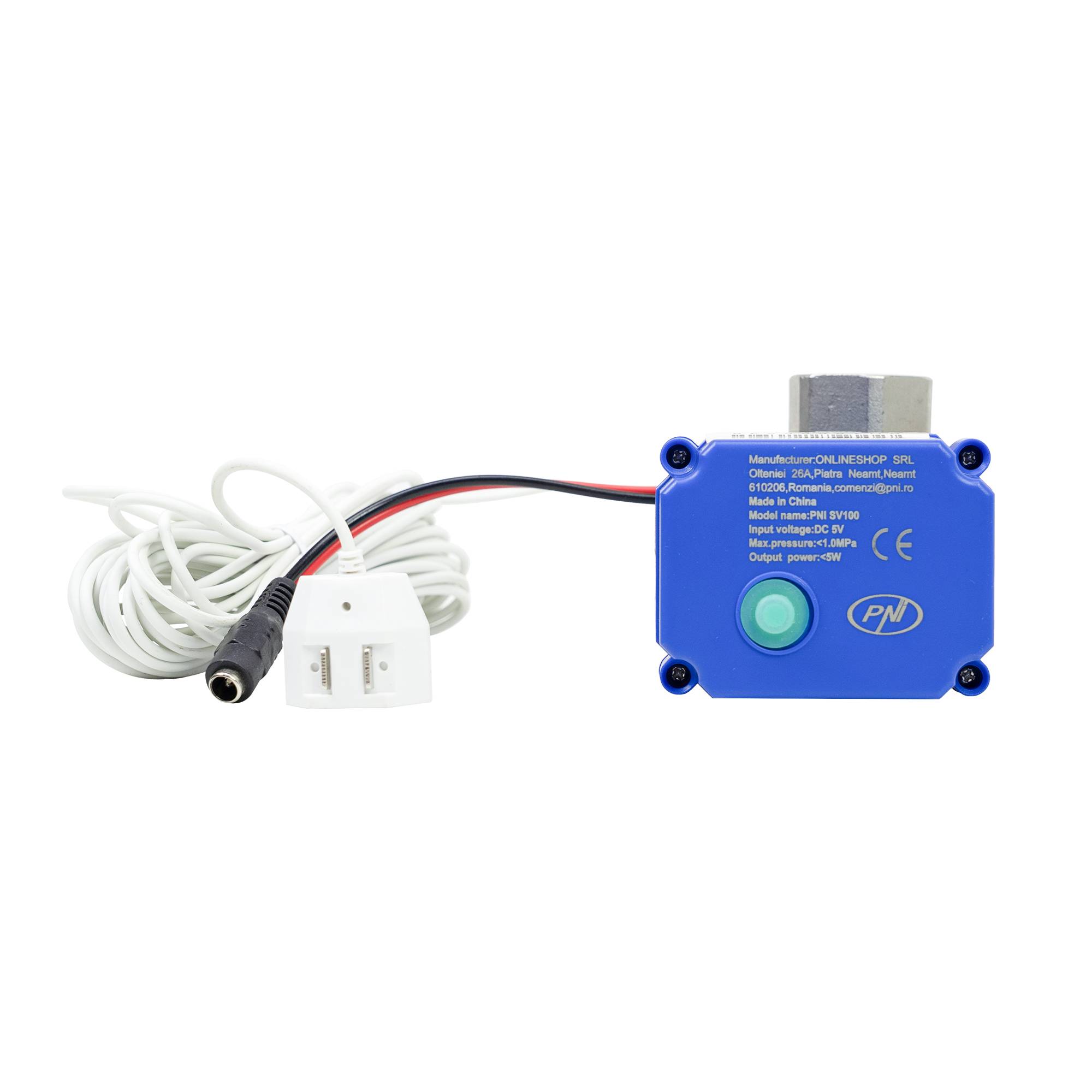 Überflutungsschutz-Kit PNI SV100 Sensor und Magnetventil 3/4 Zoll DN20, 1,0 MPa, IP65