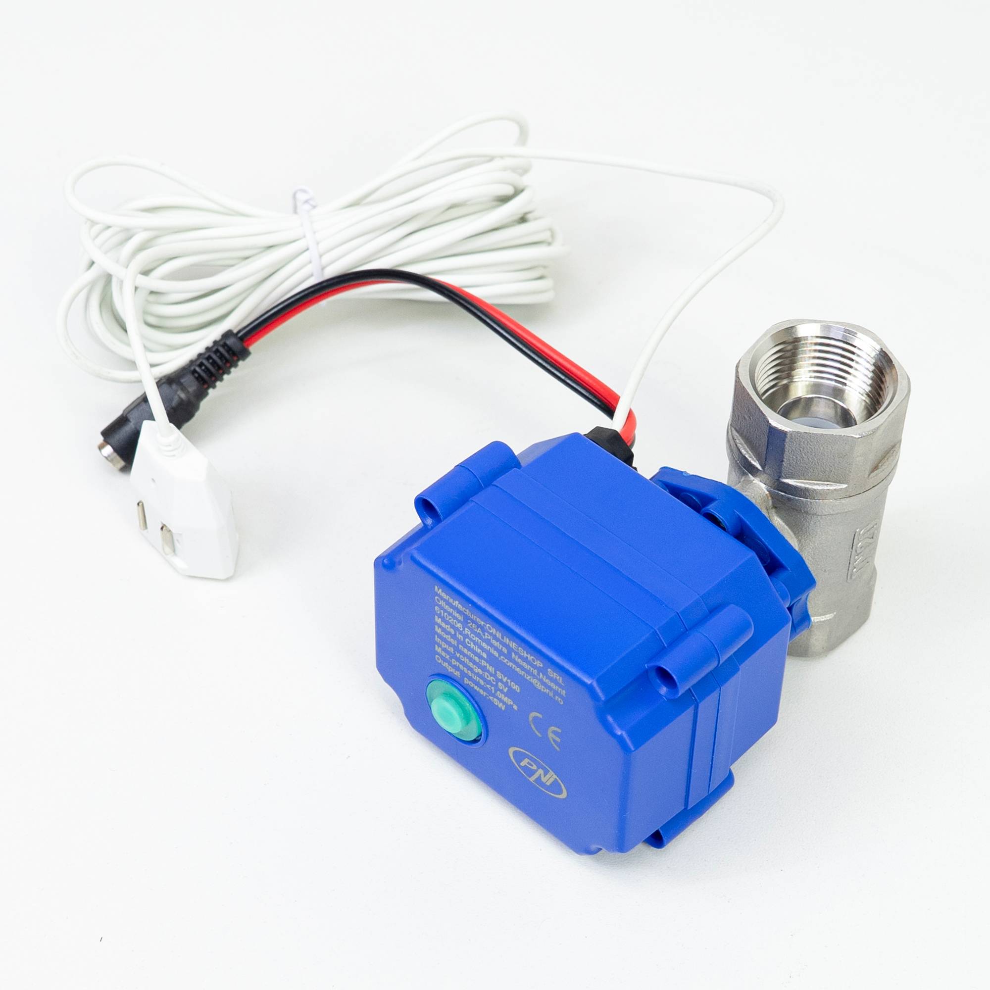 Überflutungsschutz-Kit PNI SV100 Sensor und Magnetventil 3/4 Zoll DN20, 1,0 MPa, IP65