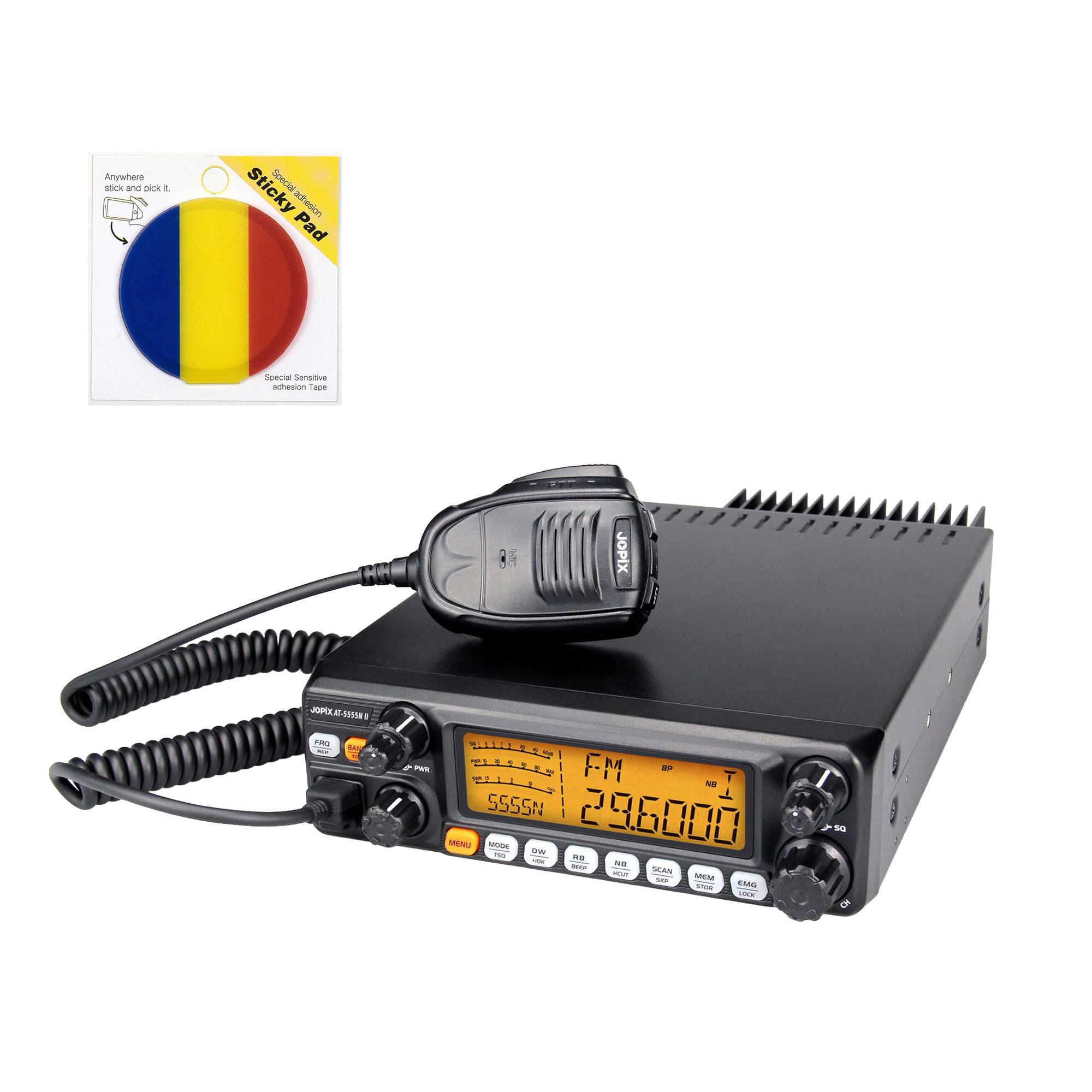 PNI Jopix AT-5555N II Amateurfunkstationspaket, AM, FM, SSB und Haftmarkierungsfahne enthalten