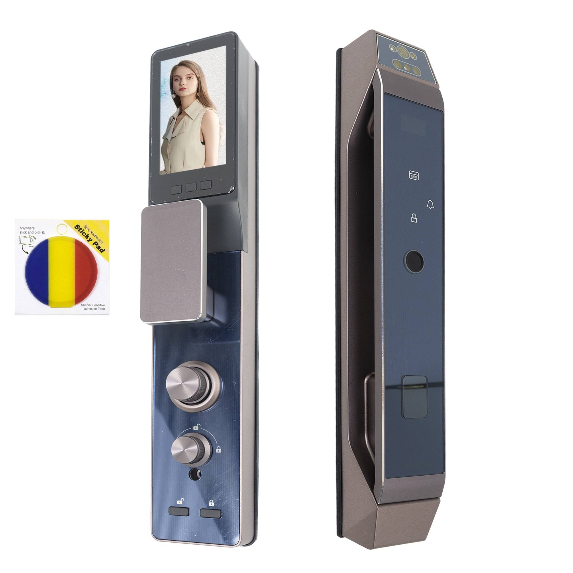 Smart Yala PNI SafeHome PTY8825, Code, Karte, Gesichtserkennung, Fingerabdruck, Tuya Smart-Anwendung, 30 Benutzer, integrierte Kamera