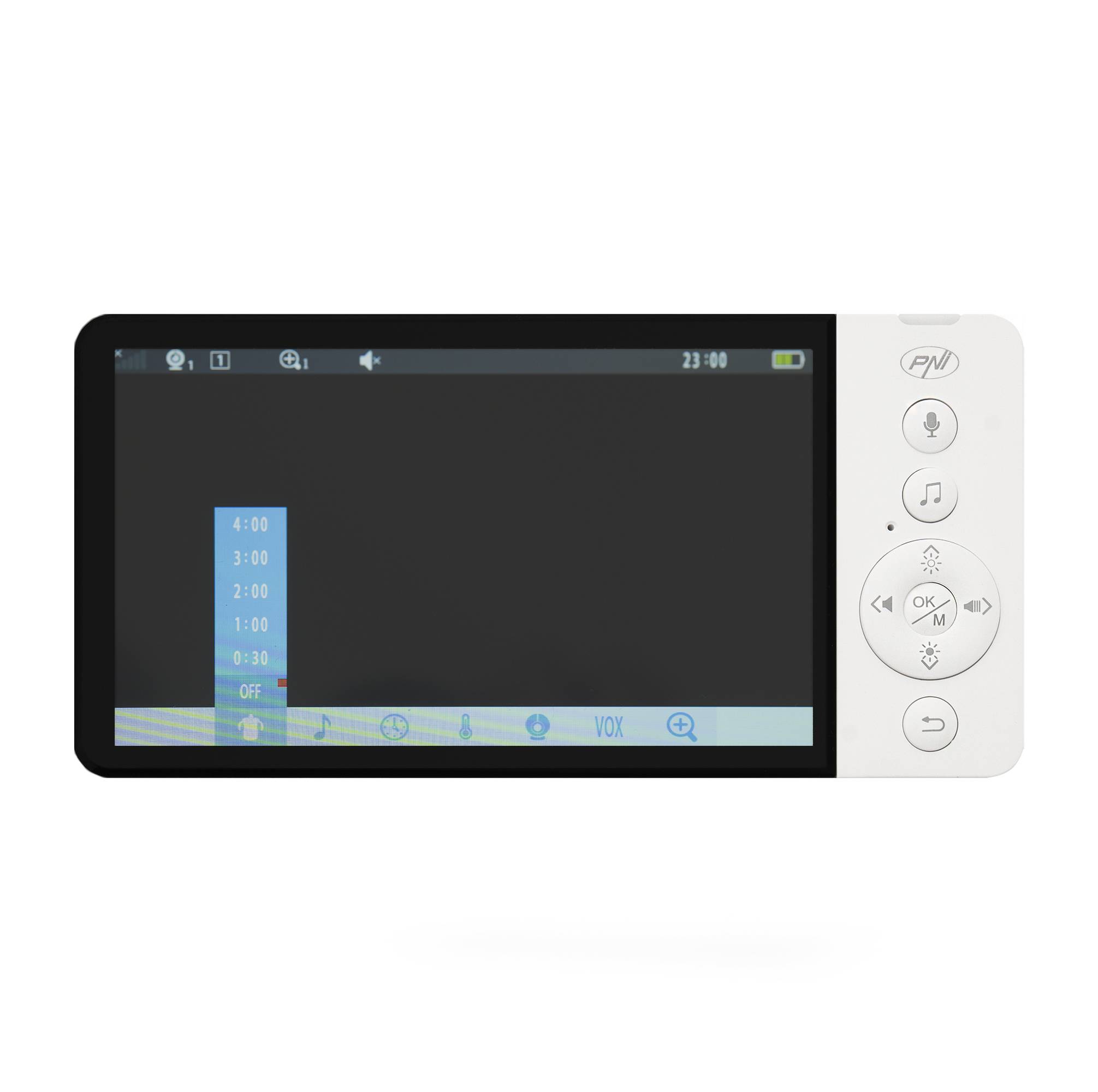 Videopaket Babyphone PNI BM500 Bildschirm 5 Zoll Wireless 2,4 GHz und Sticky Pad Flag