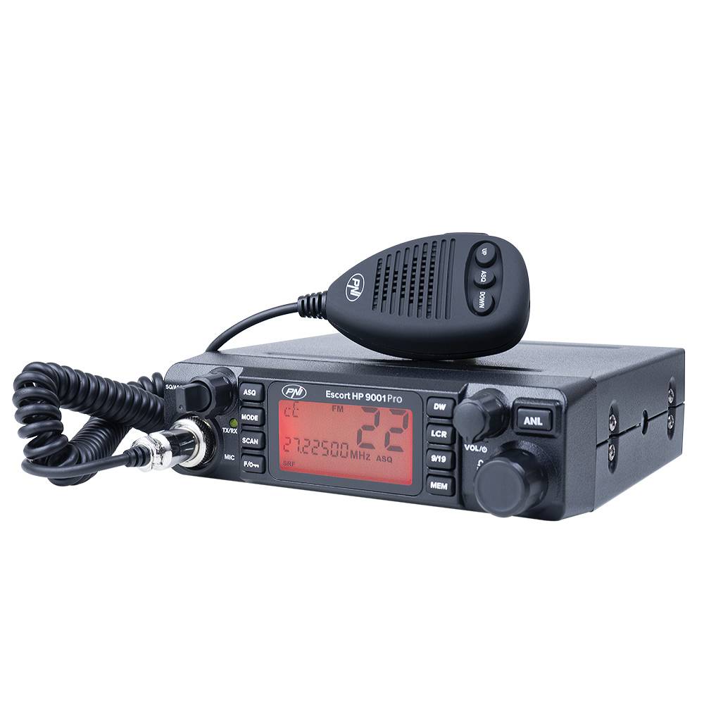 CB-Funkgeräte-Komplettpaket PNI Escort HP 9001 PRO, ASQ + RX-TX KL203P Verstärker, AM/FM/SSB, 100 W, 12 V und PNI R50 Kabel
