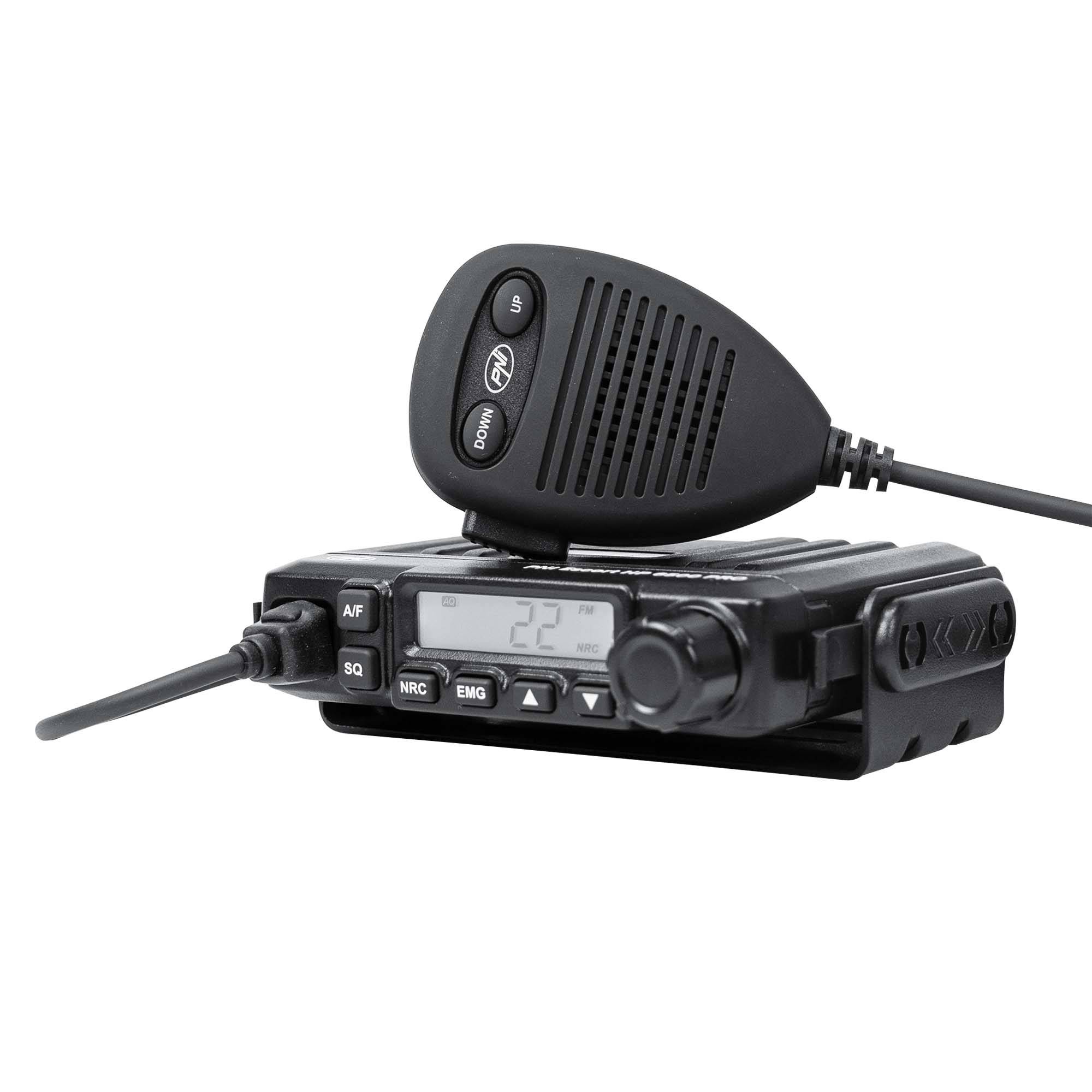 PNI Escort HP 6500 PRO CB-Funkgerätepaket (ASQ, VOX, NRC) + RX/TX KL203P Verstärker (AM/FM/SSB, 100 W, 12 V) und PNI R50 Kabel