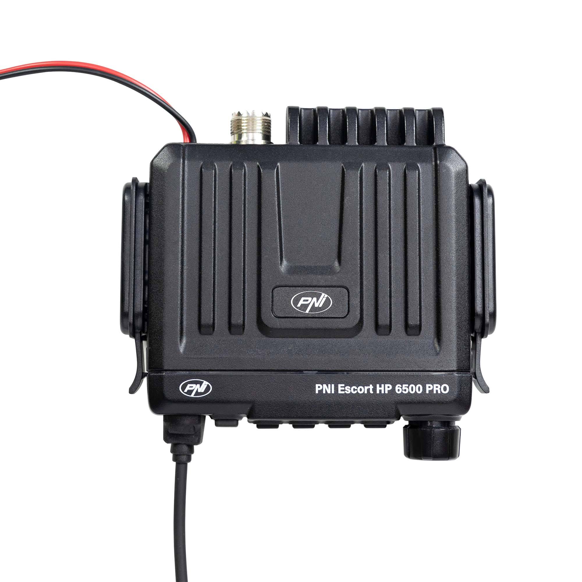 PNI Escort HP 6500 PRO CB-Funkgerätepaket (ASQ, VOX, NRC) + RX/TX KL203P Verstärker (AM/FM/SSB, 100 W, 12 V) und PNI R50 Kabel